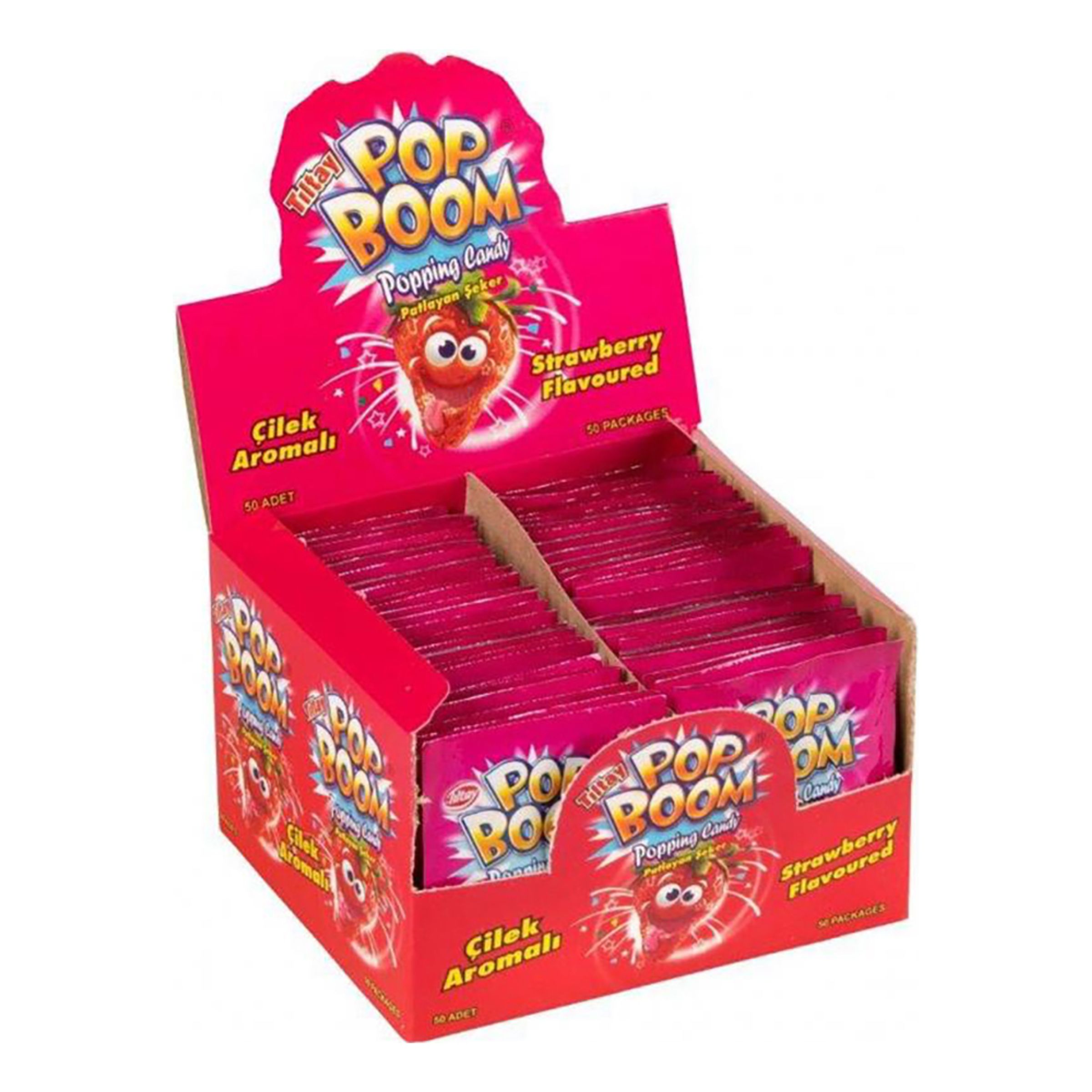Pop Boom Strawberry - 50-pack