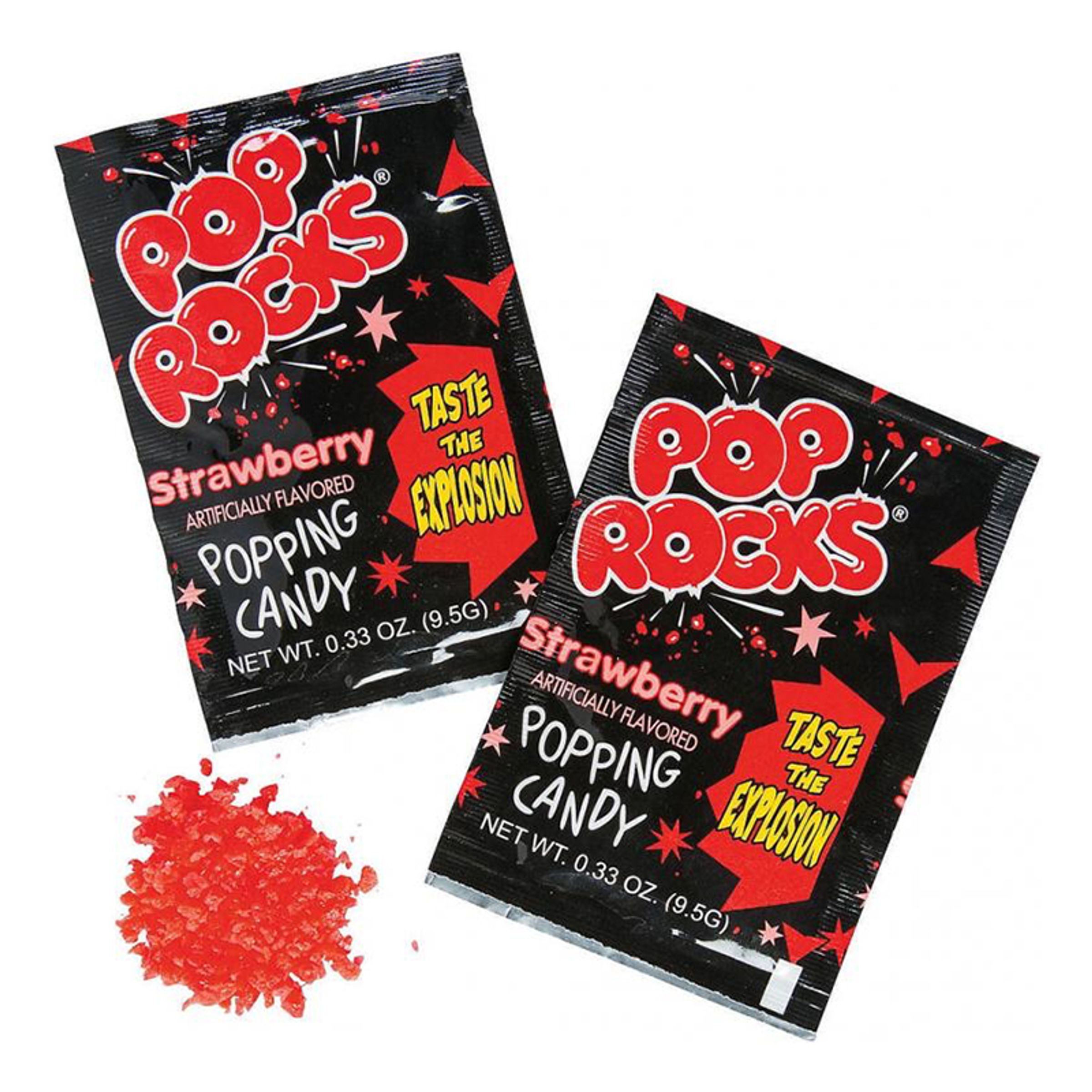 Pop Rocks Jordgubb - 50-pack