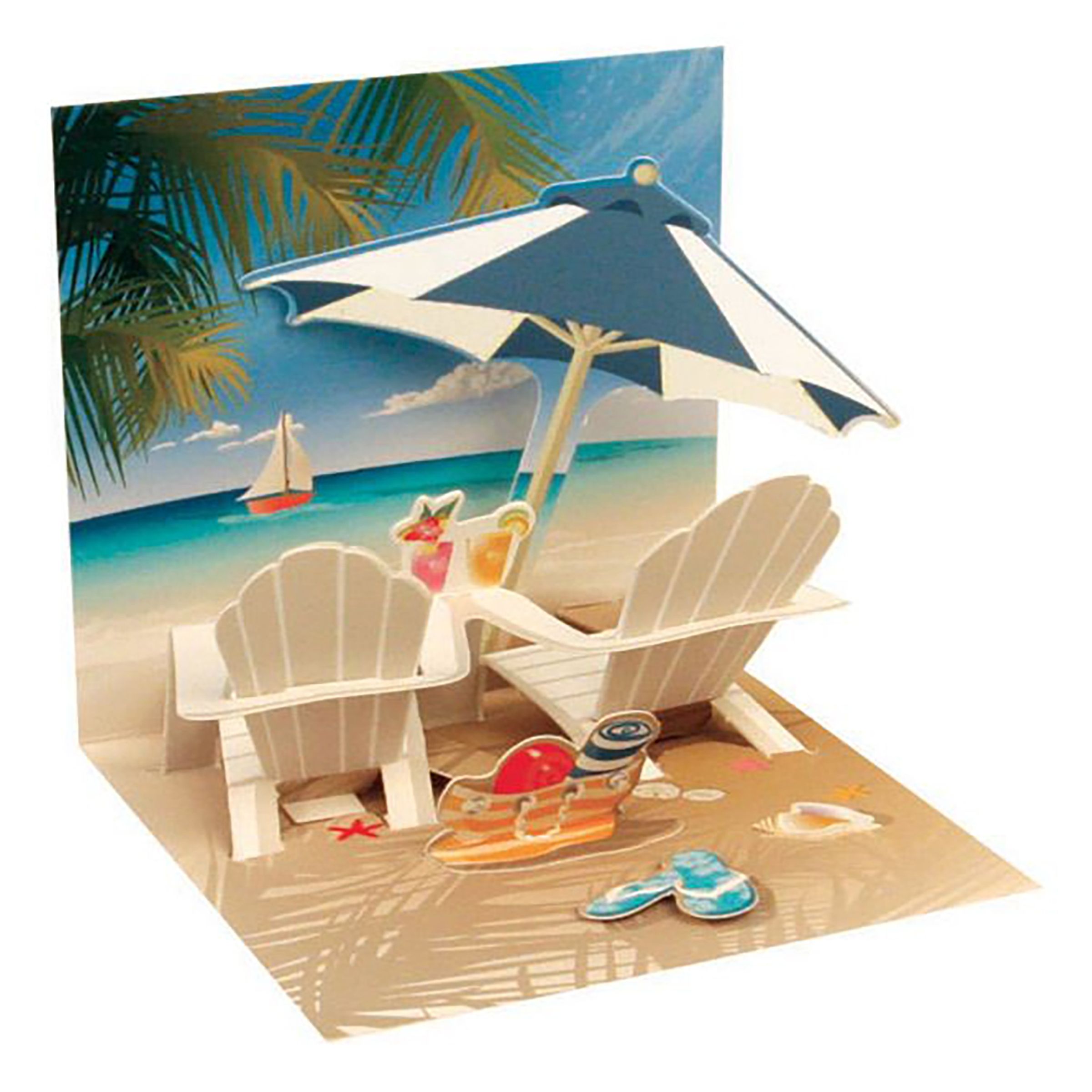 Läs mer om Pop-Up Kort Mini Tropisk Strand