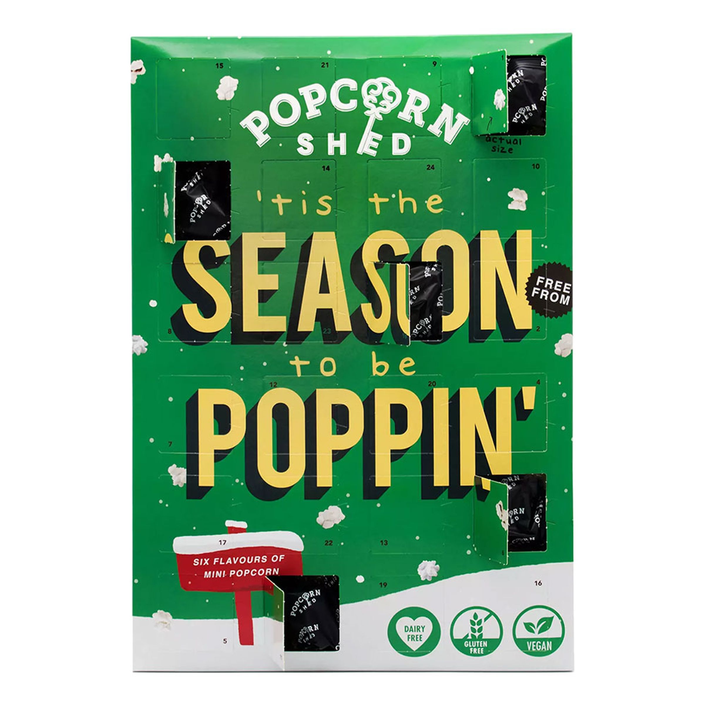 Popcorn Shed Vegansk Popcorn Julkalender - 72 gram