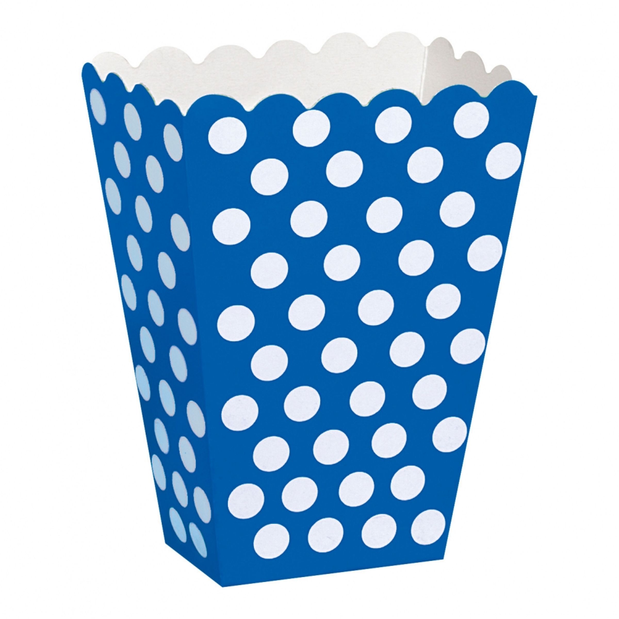 Läs mer om Popcornbägare Blå Prickiga - 8-pack