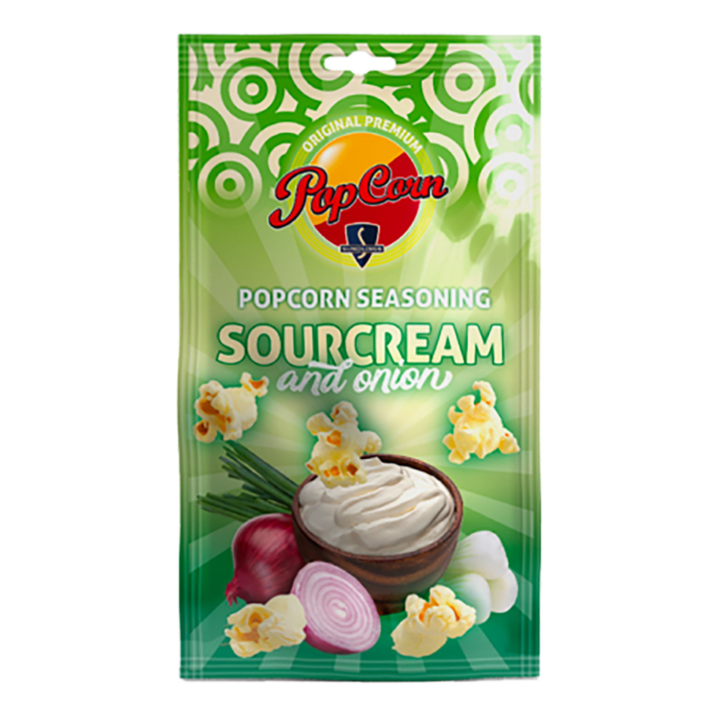 Läs mer om Sundlings Popcornkrydda Sourcream & Onion - 26 gram