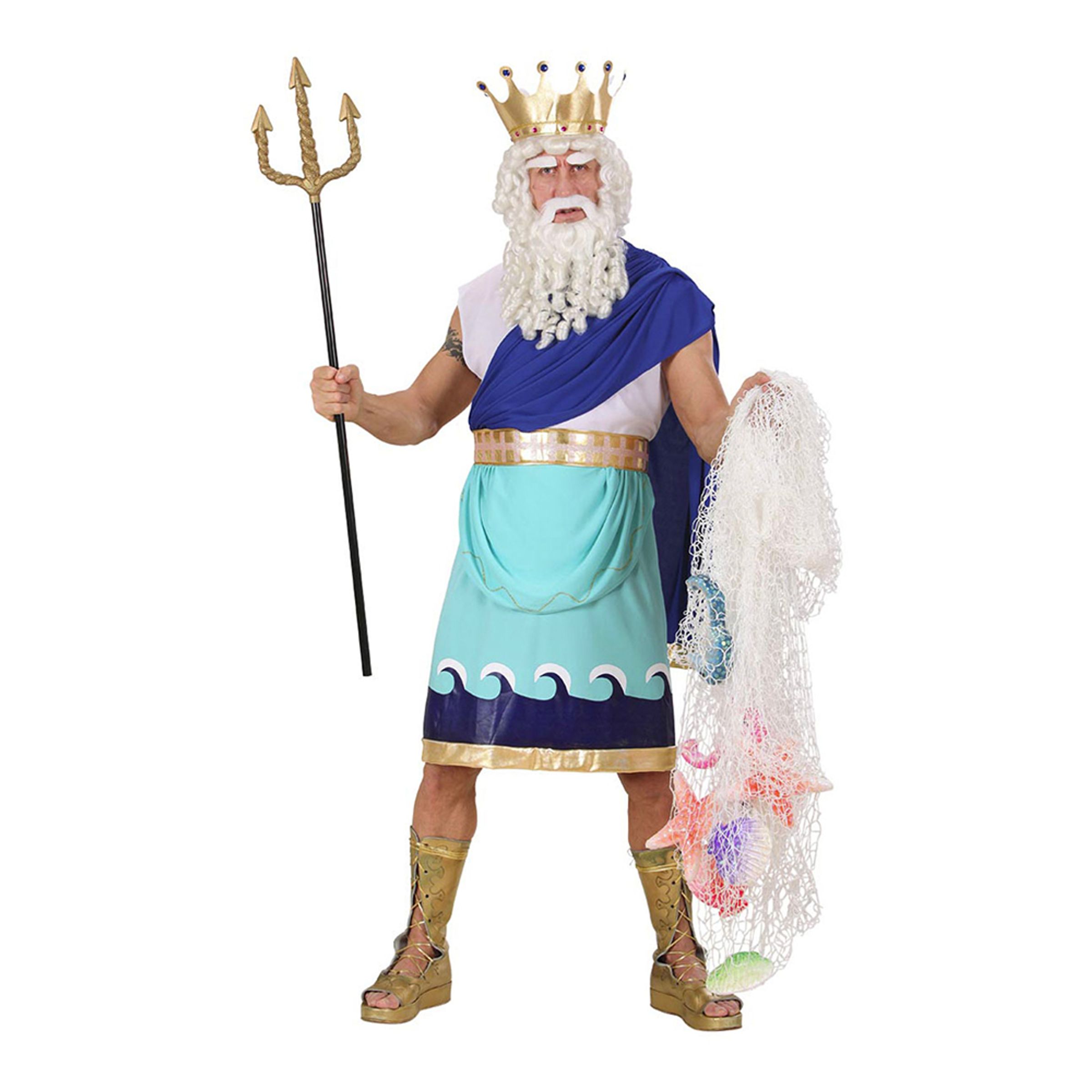 Läs mer om Poseidon Maskeraddräkt - Large