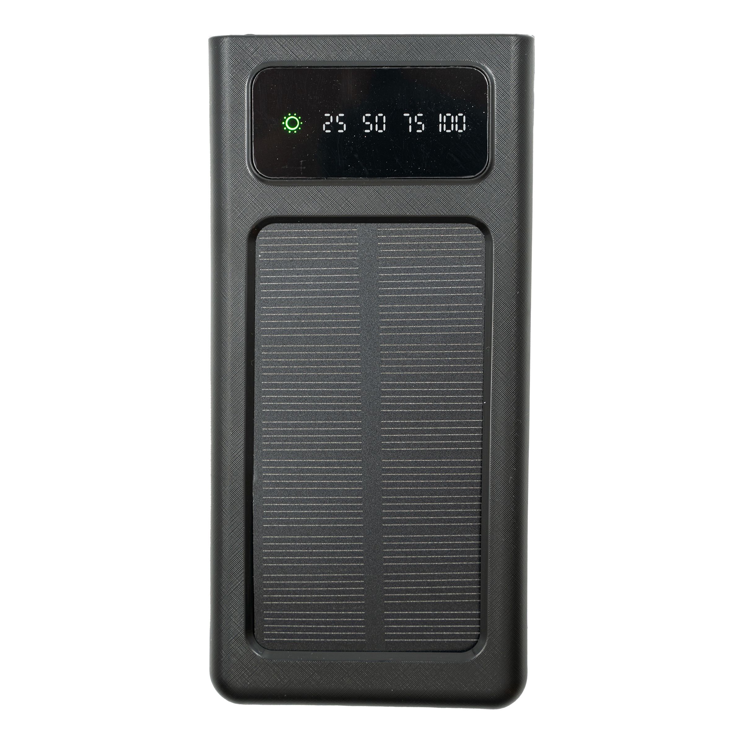 Powerbank med Solcellsladdare Svart | Hem - Roliga Prylar - Hobby & Fritid - Friluftsliv | Pryloteket