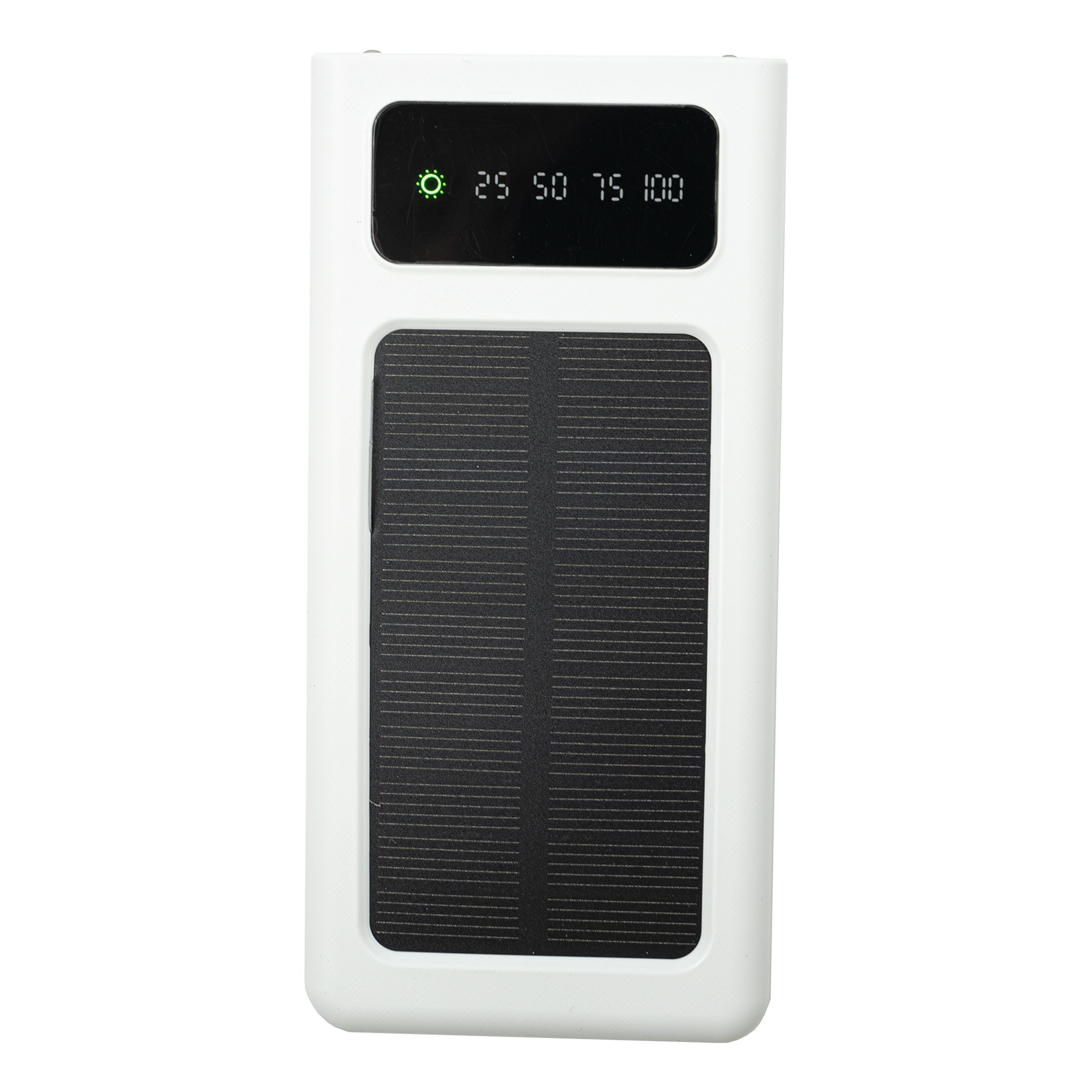 Powerbank med Solcellsladdare Vit | Hem - Roliga Prylar - Hobby & Fritid - Friluftsliv | Pryloteket