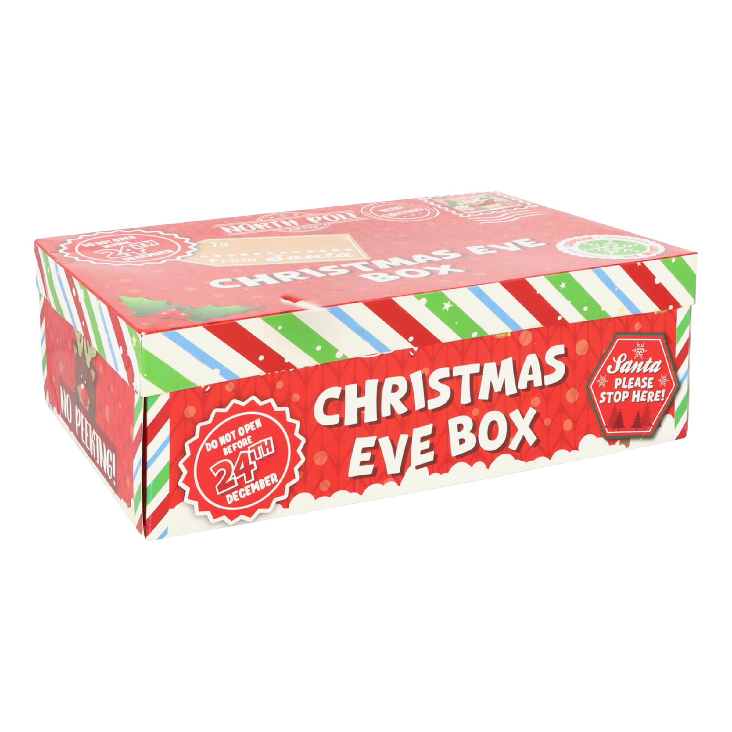 Presentask Jul Christmas Eve Box | Hem - Teman - Färger - Röd | Party Outlet
