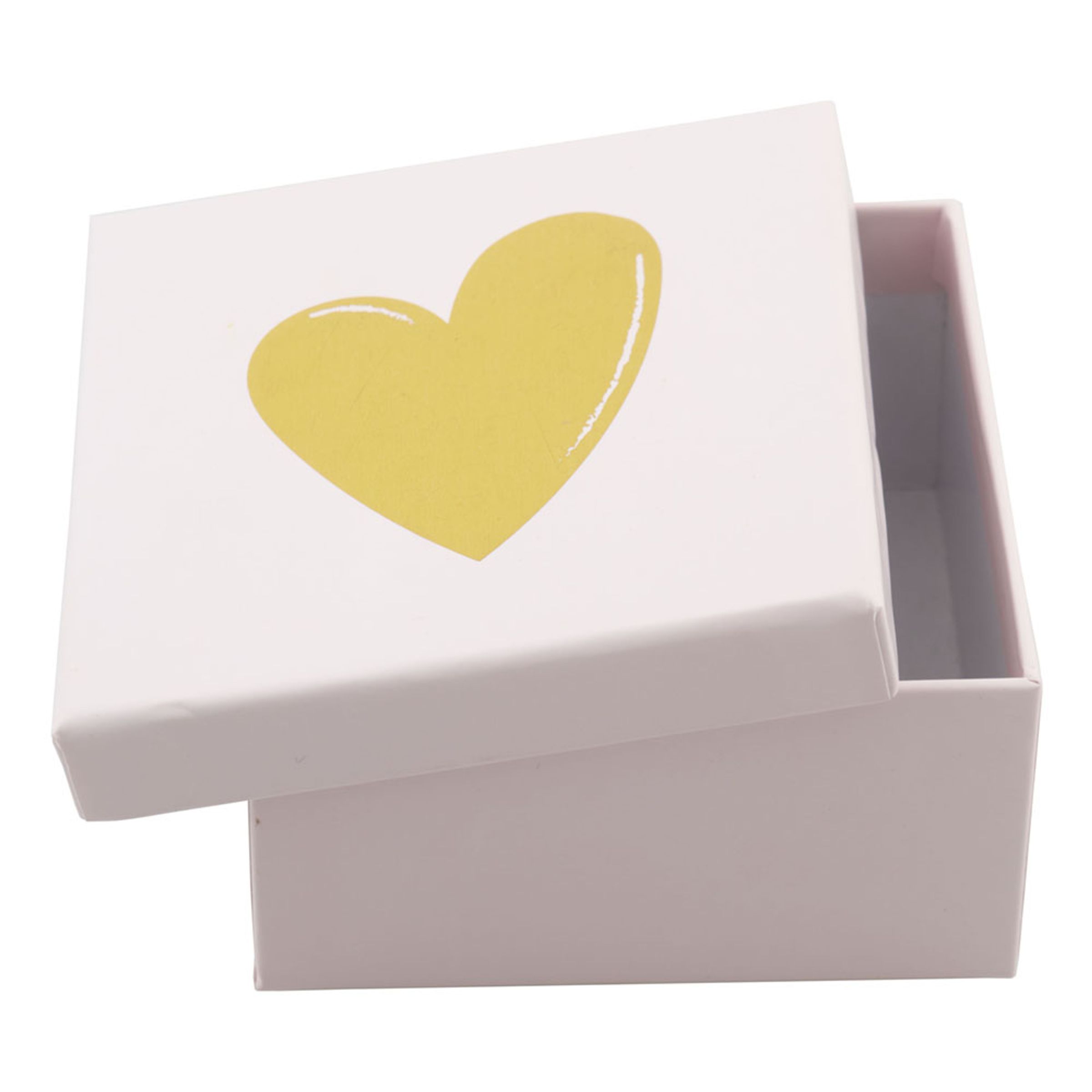Presentbox med Guldfoliehjärta - 1-pack
