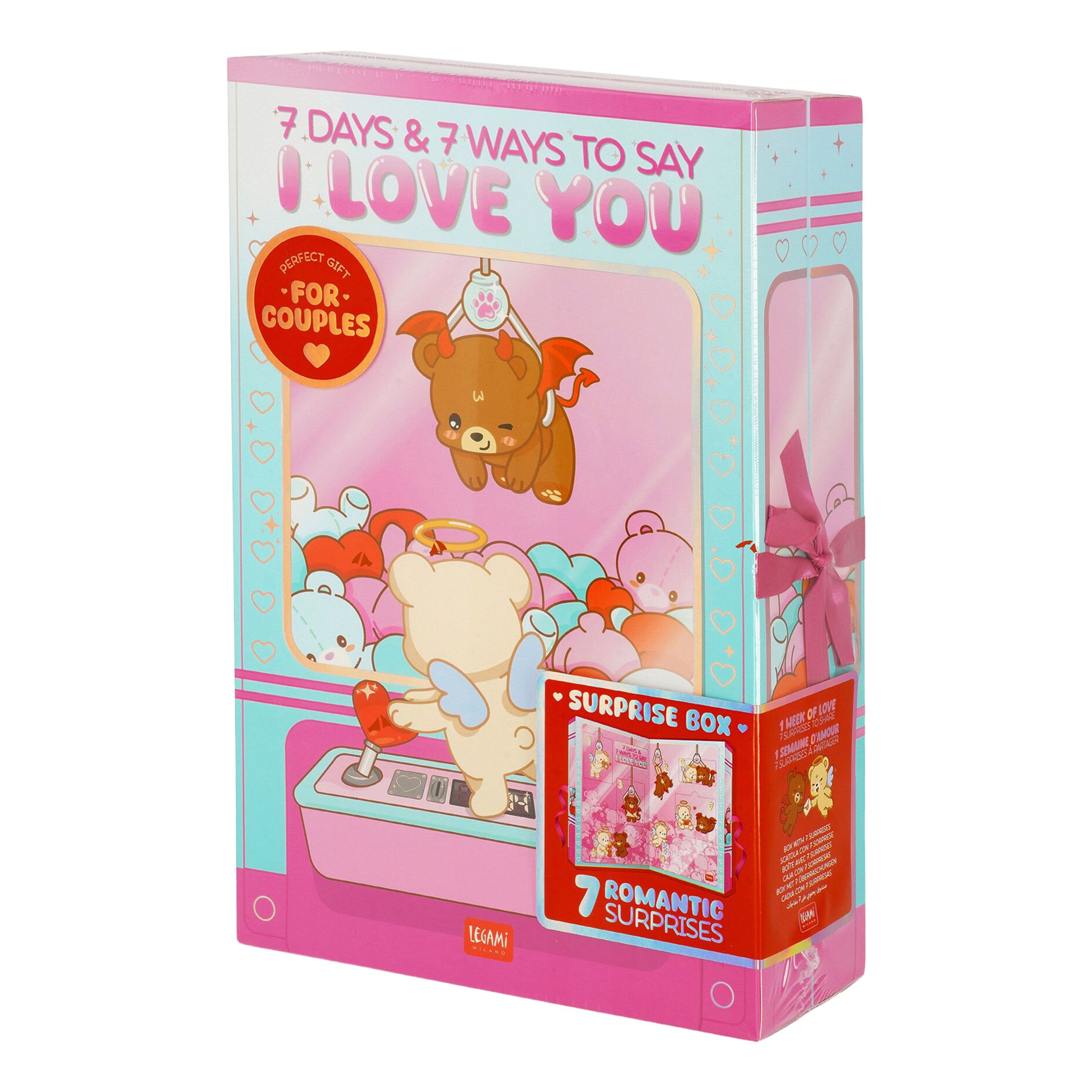 Presentlåda 7 Ways to Say I Love You | Hem - Teman - Presenter - Alla Hjärtans Dag Present | Maskeradspecialisten