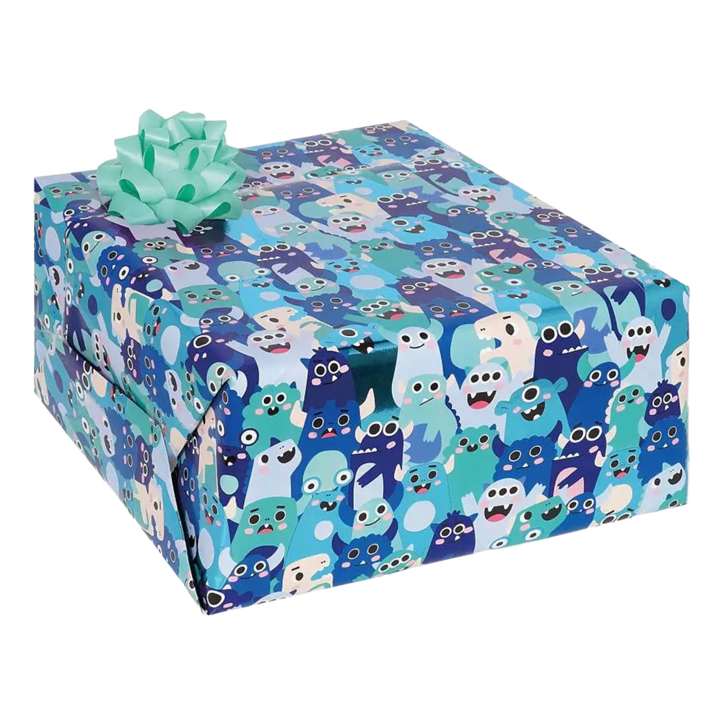 Presentpapper Monster | Hem - Teman - Färger - Blå | Pryloteket