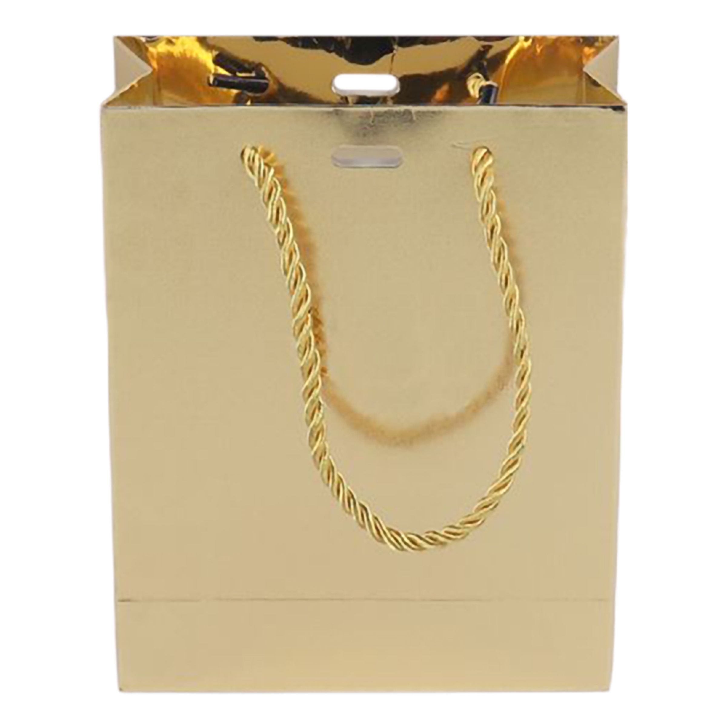 Presentpåse Guld Metallic - Mellan | Hem - Festartiklar - Presentinslagning | Pryloteket