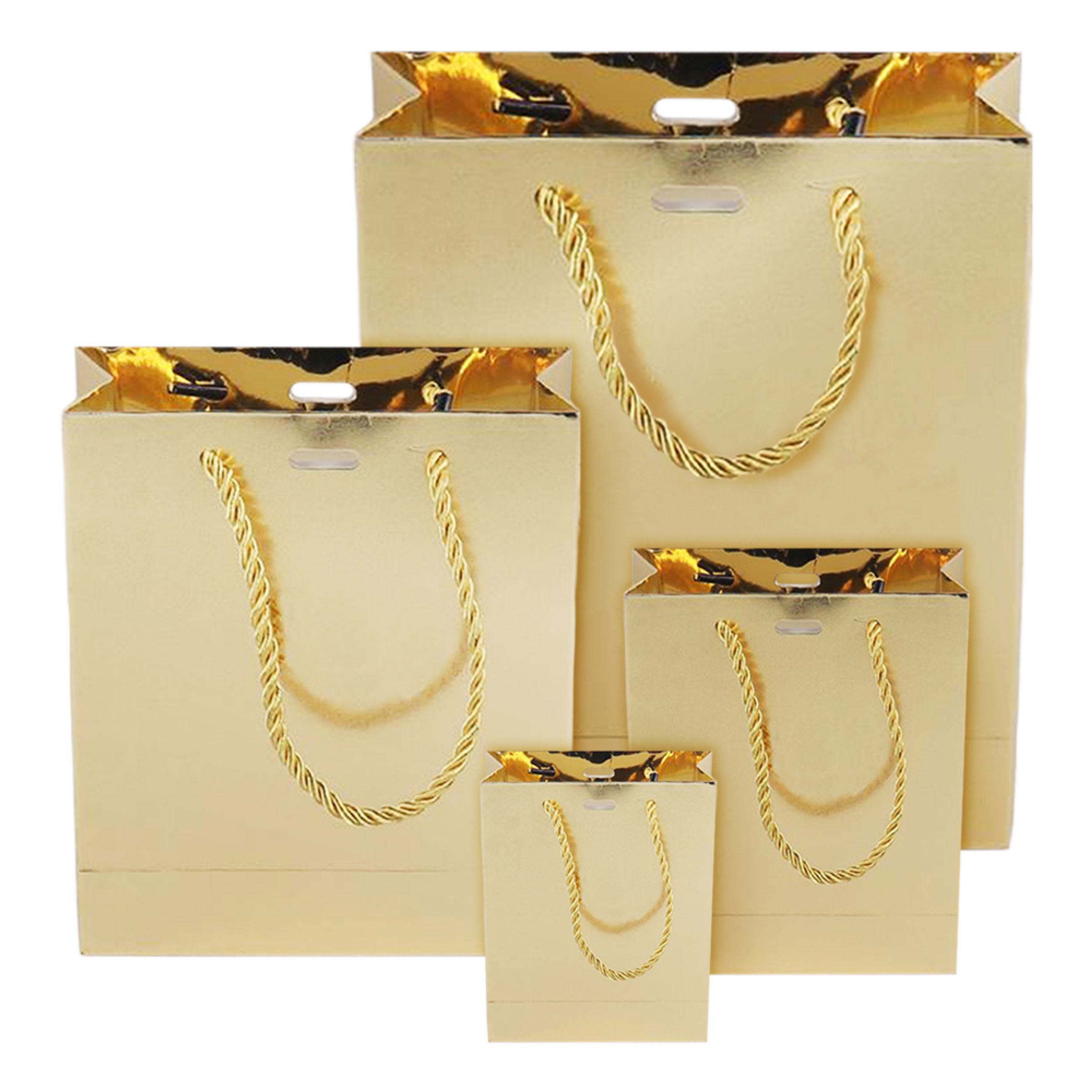 Presentpåse Guld Metallic - Extra stor | Hem - Festartiklar - Presentinslagning | Pryloteket