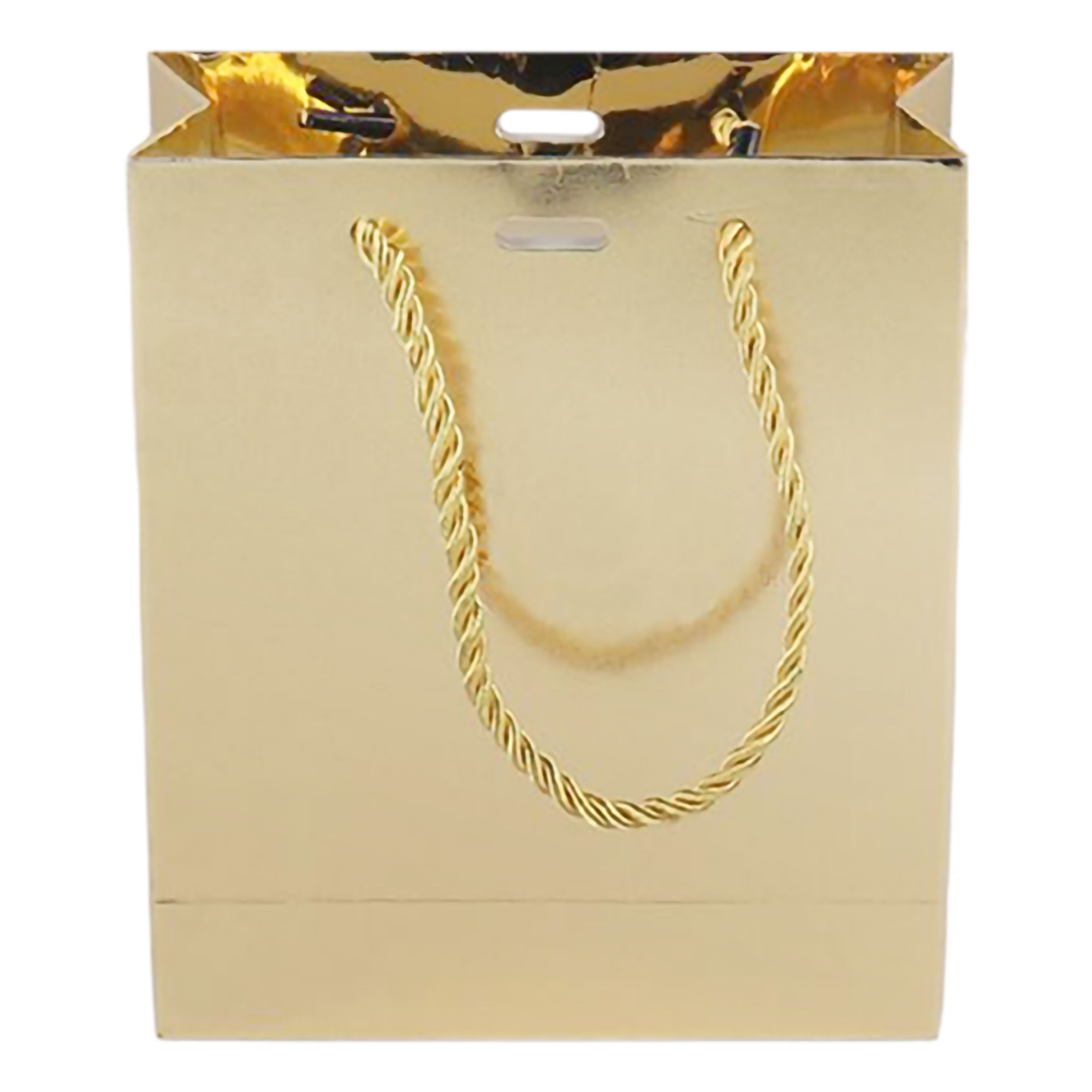 Presentpåse Guld Metallic - Mellan | Hem - Festartiklar - Presentinslagning | Party Outlet