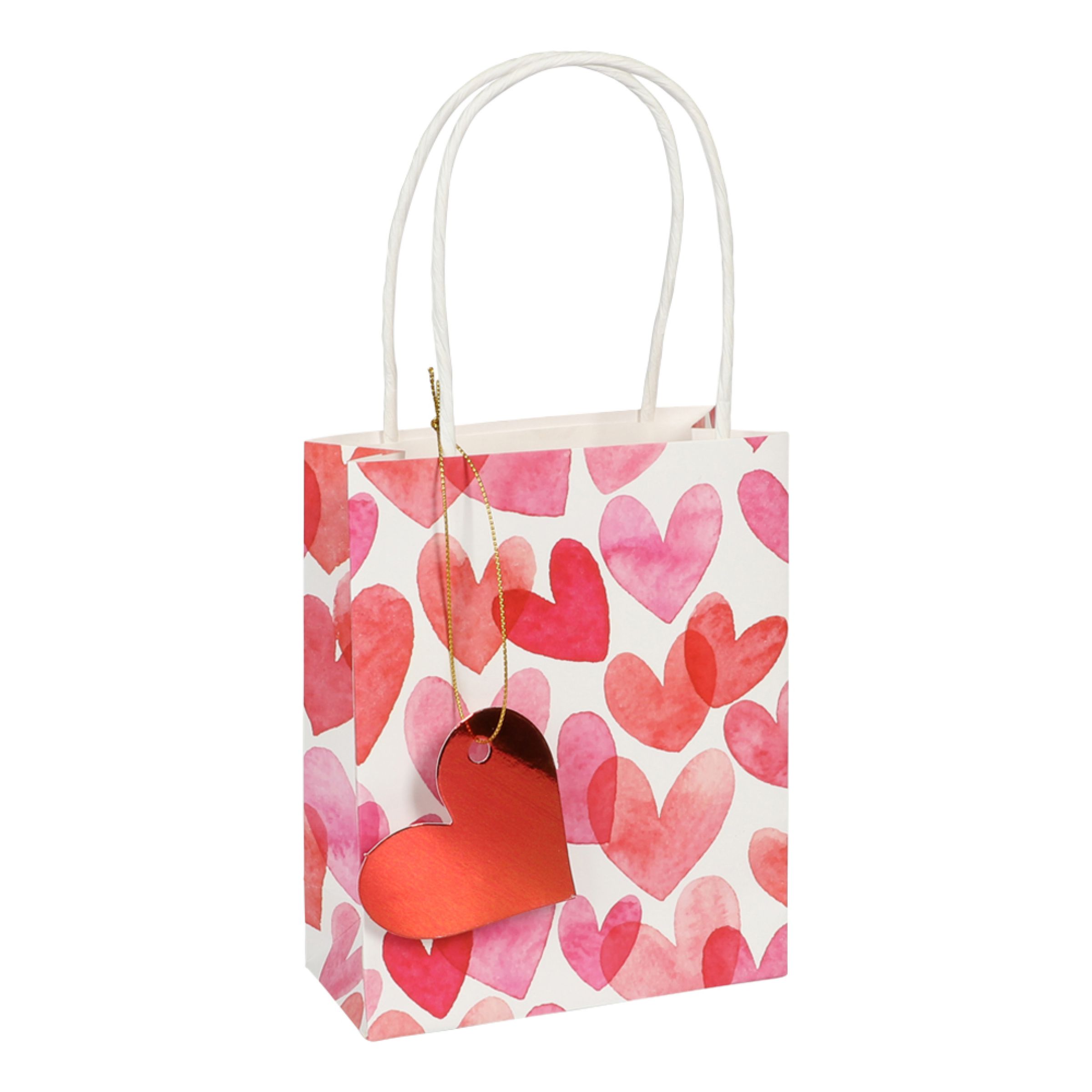 Presentpåse Hjärta - Liten | Hem - Festartiklar - Presentinslagning | Party Outlet