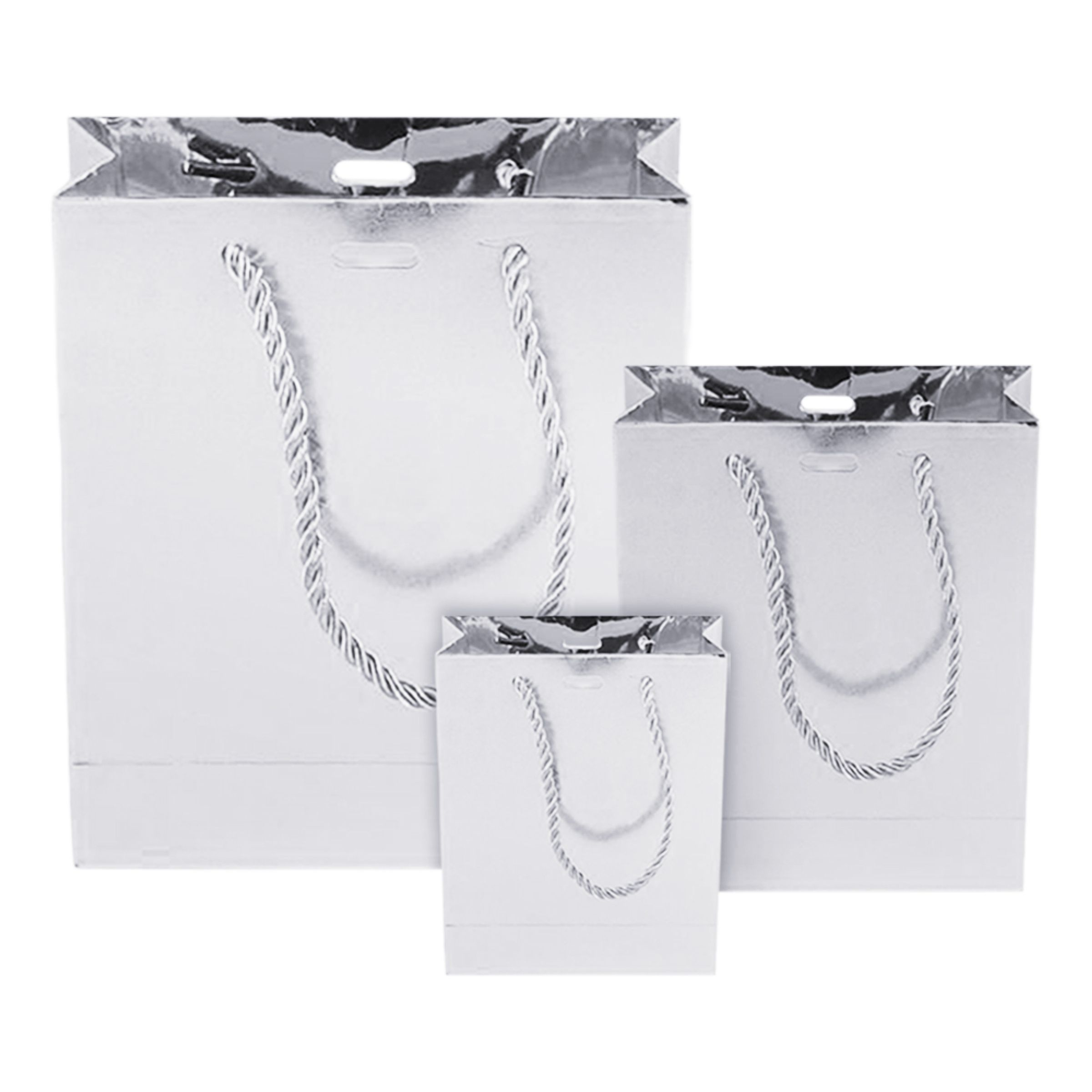 Presentpåse Silver Metallic - Extra stor | Hem - Festartiklar - Presentinslagning | Pryloteket