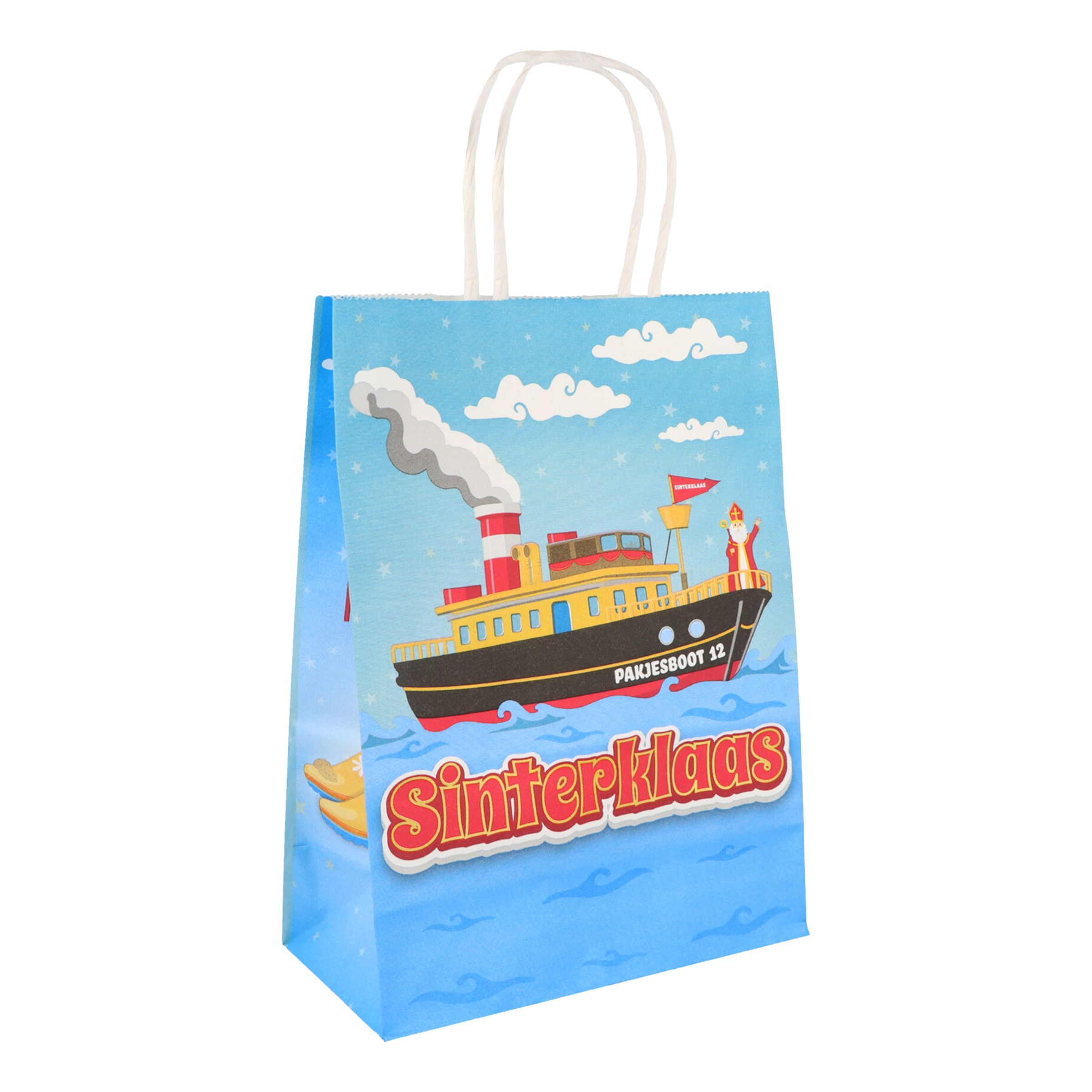 Presentpåse Sinterklaas med Handtag | Hem - Festartiklar - Kalastillbehör - Kalaspåsar | Pryloteket