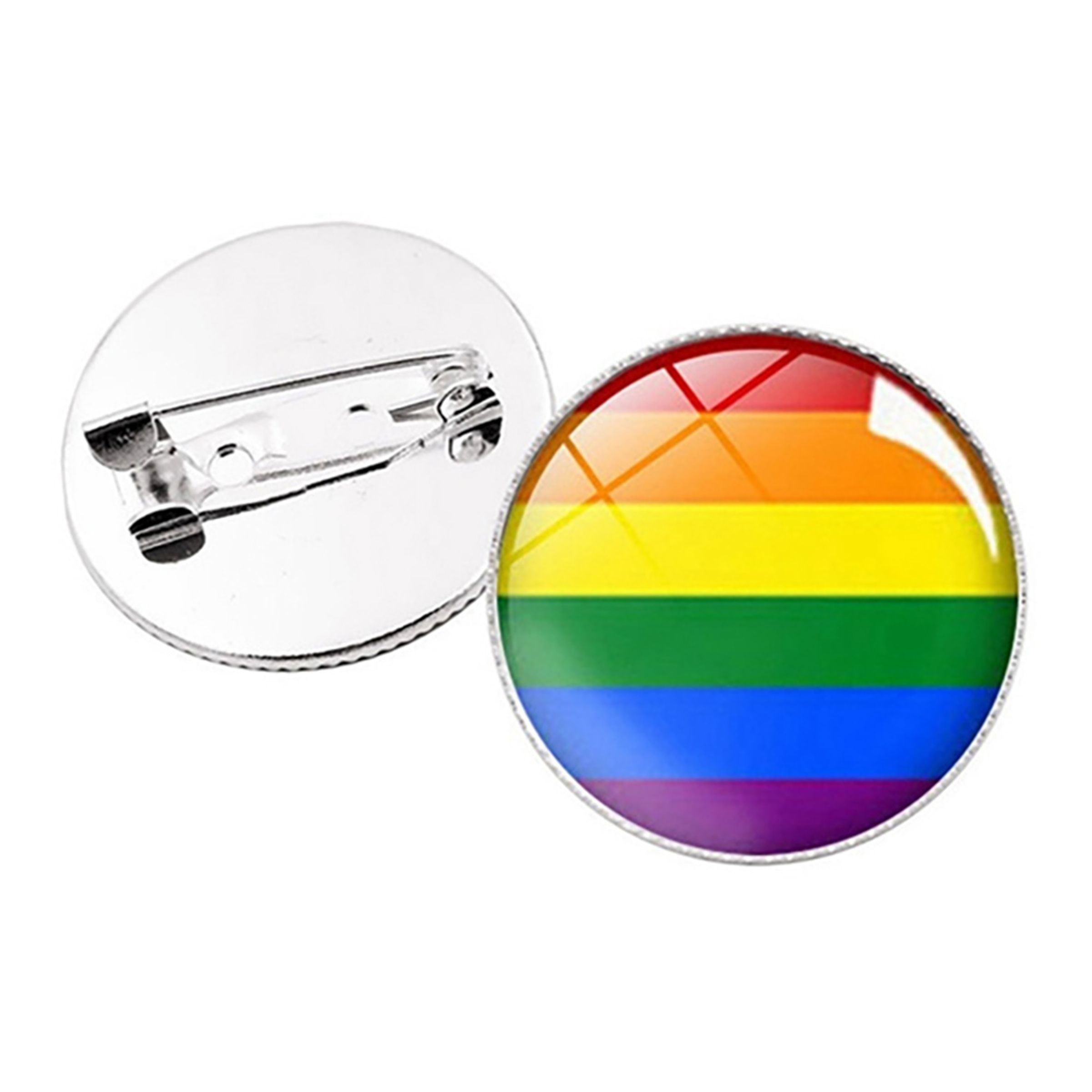 Läs mer om Pride Pins - Regnbågsfärgad