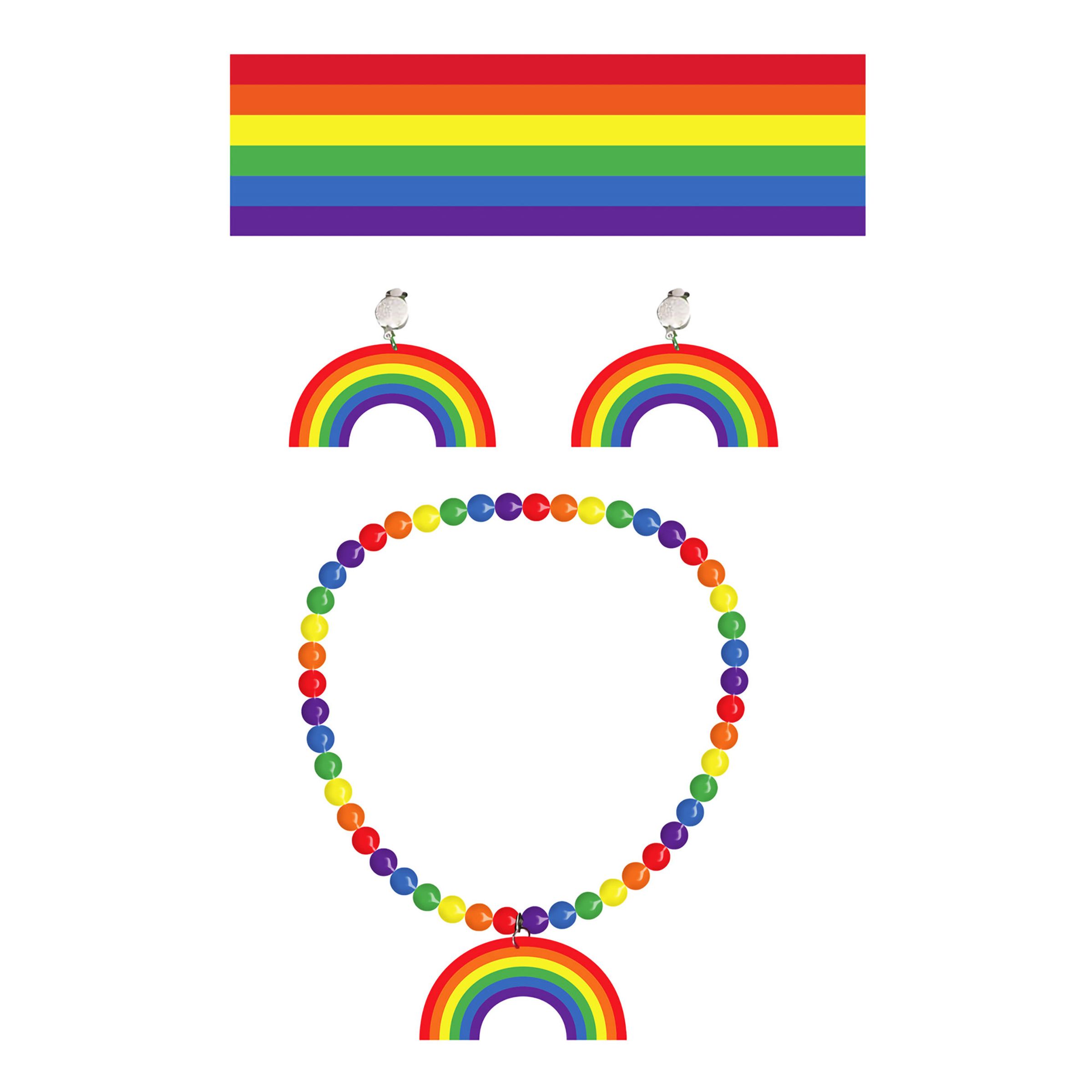 Pride Tillbehörskit | Hem - Maskerad - Tillbehör - Tillbehörskit | Maskeradspecialisten