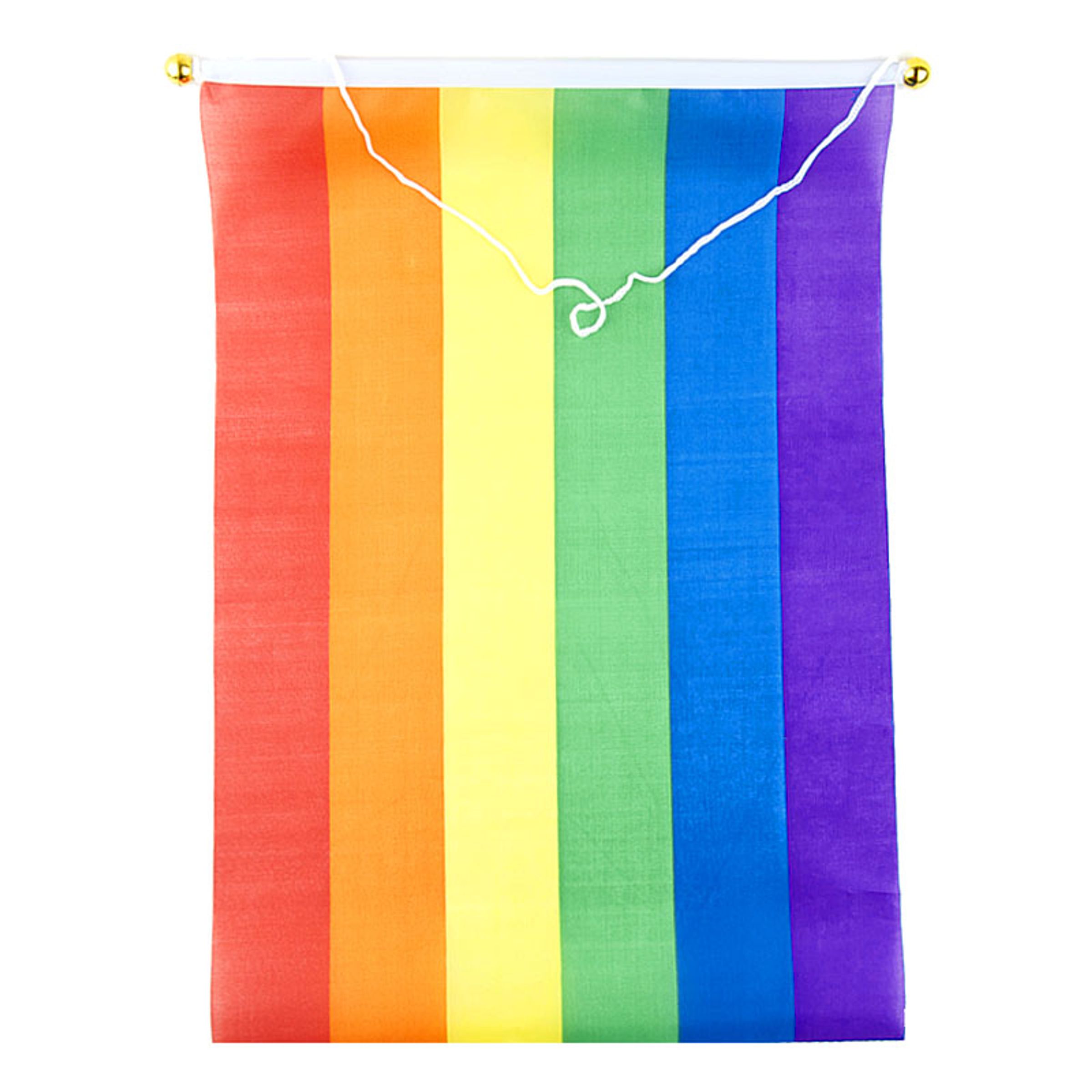Läs mer om Prideflagga i Tyg på Pinne