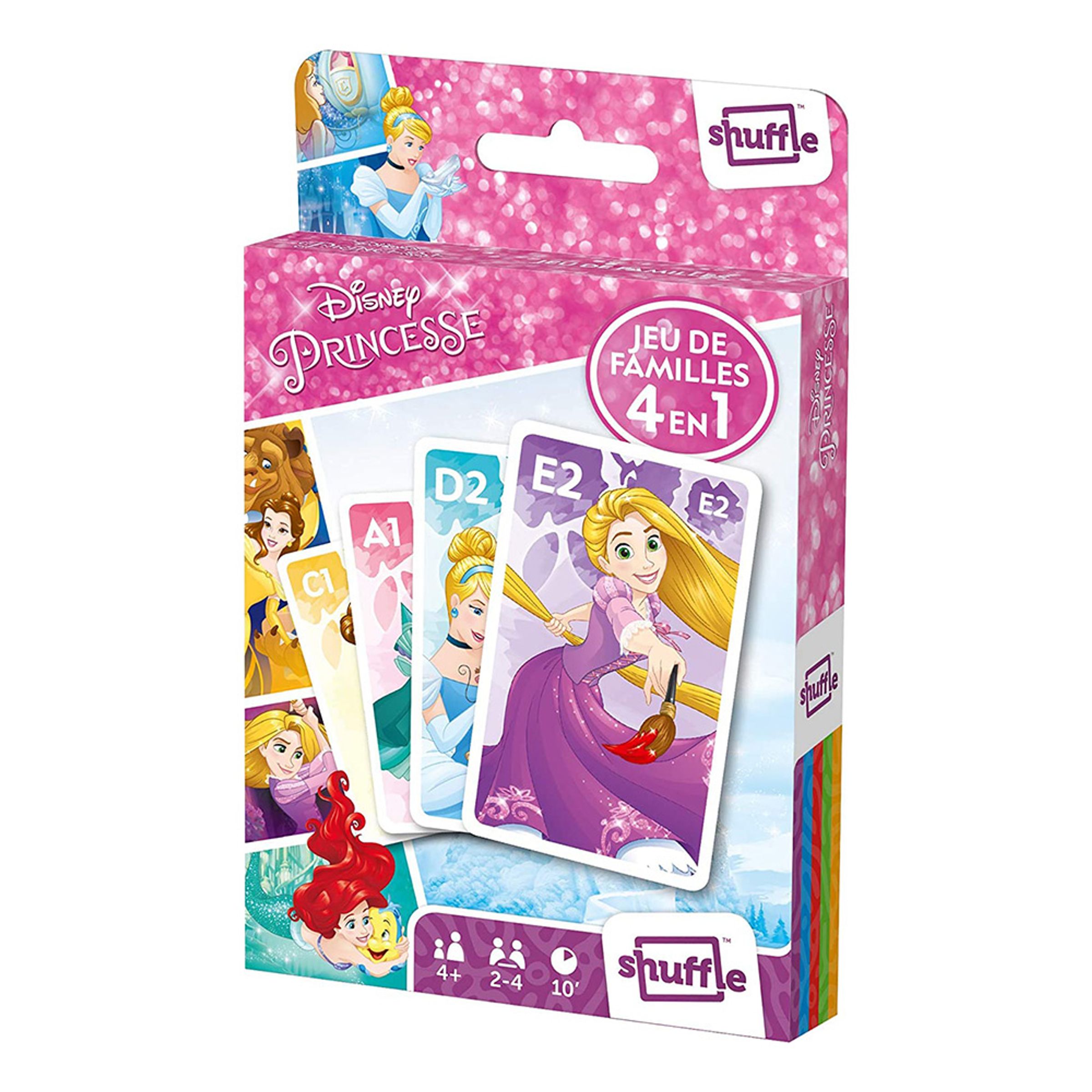 Kortspel 4-i-1 Prinsessor