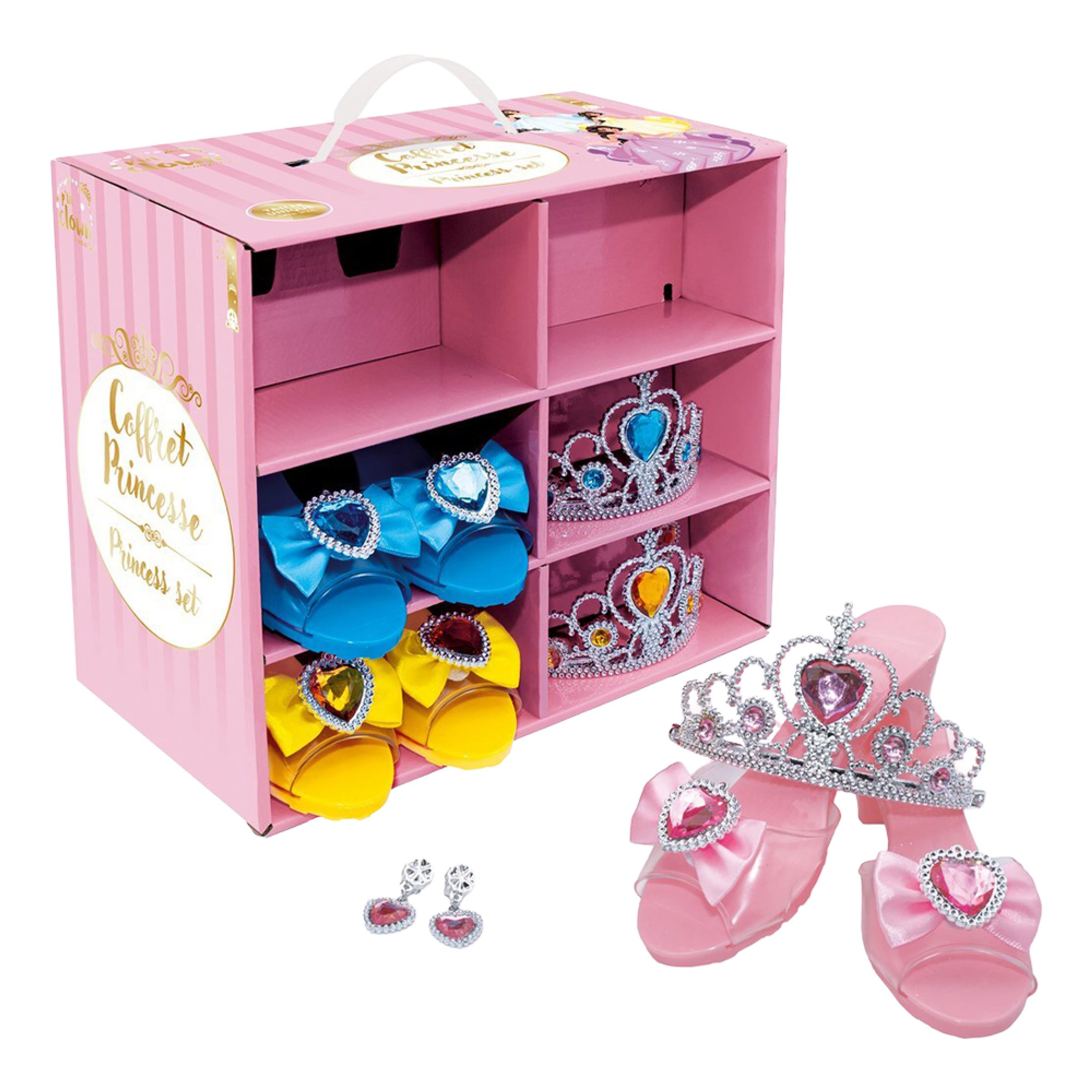 Prinsessa Tillbehörskit Barn 3-Pack i Box | Hem - Maskerad - Maskeradskor | Pryloteket