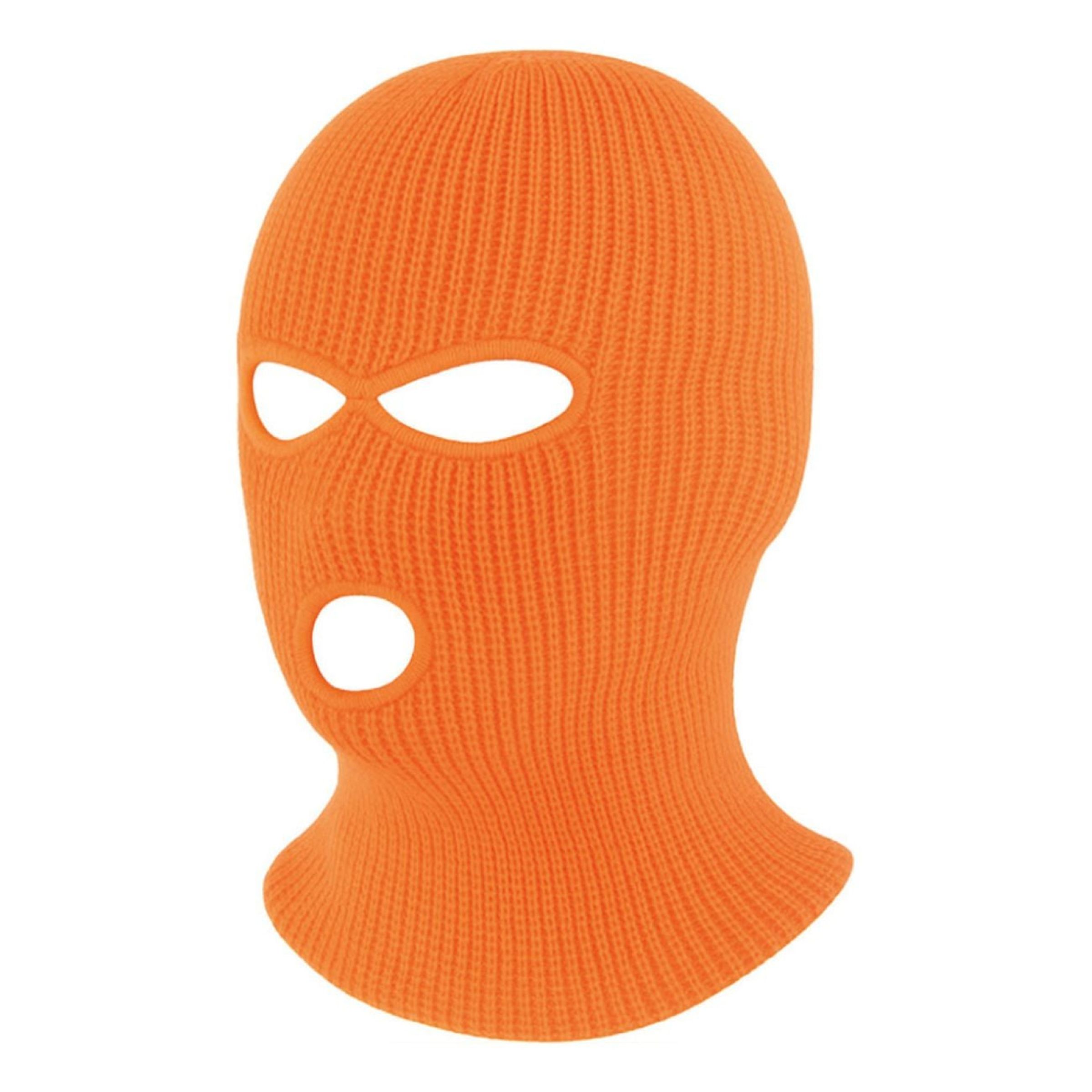 Rånarluva/Balaklava Neonorange | Hem - Maskerad - Hattar - Kepsar & Mössor | Maskeradspecialisten