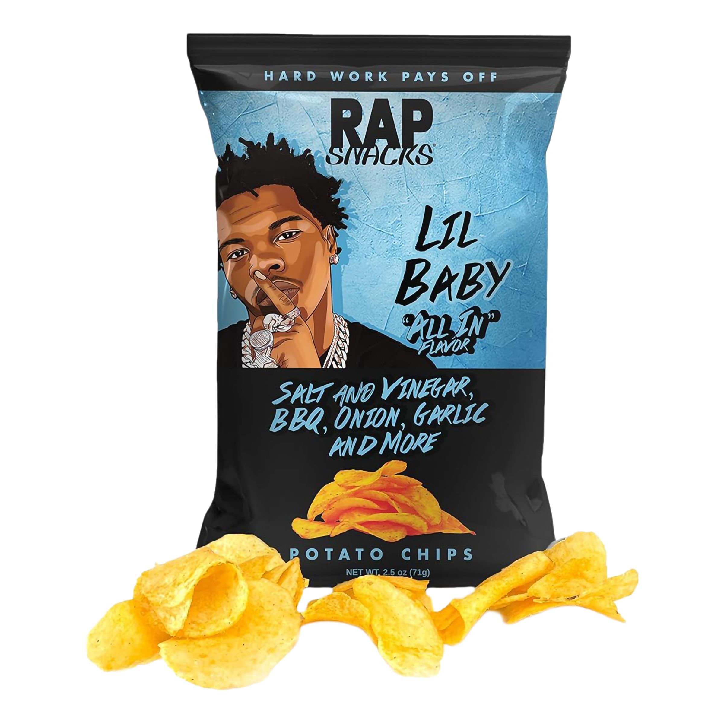 RAP Snacks Lil Baby ""ALL IN"" Flavor - 71 gram | Hem - Godis & Läsk - Snacks - Chips | Party Outlet
