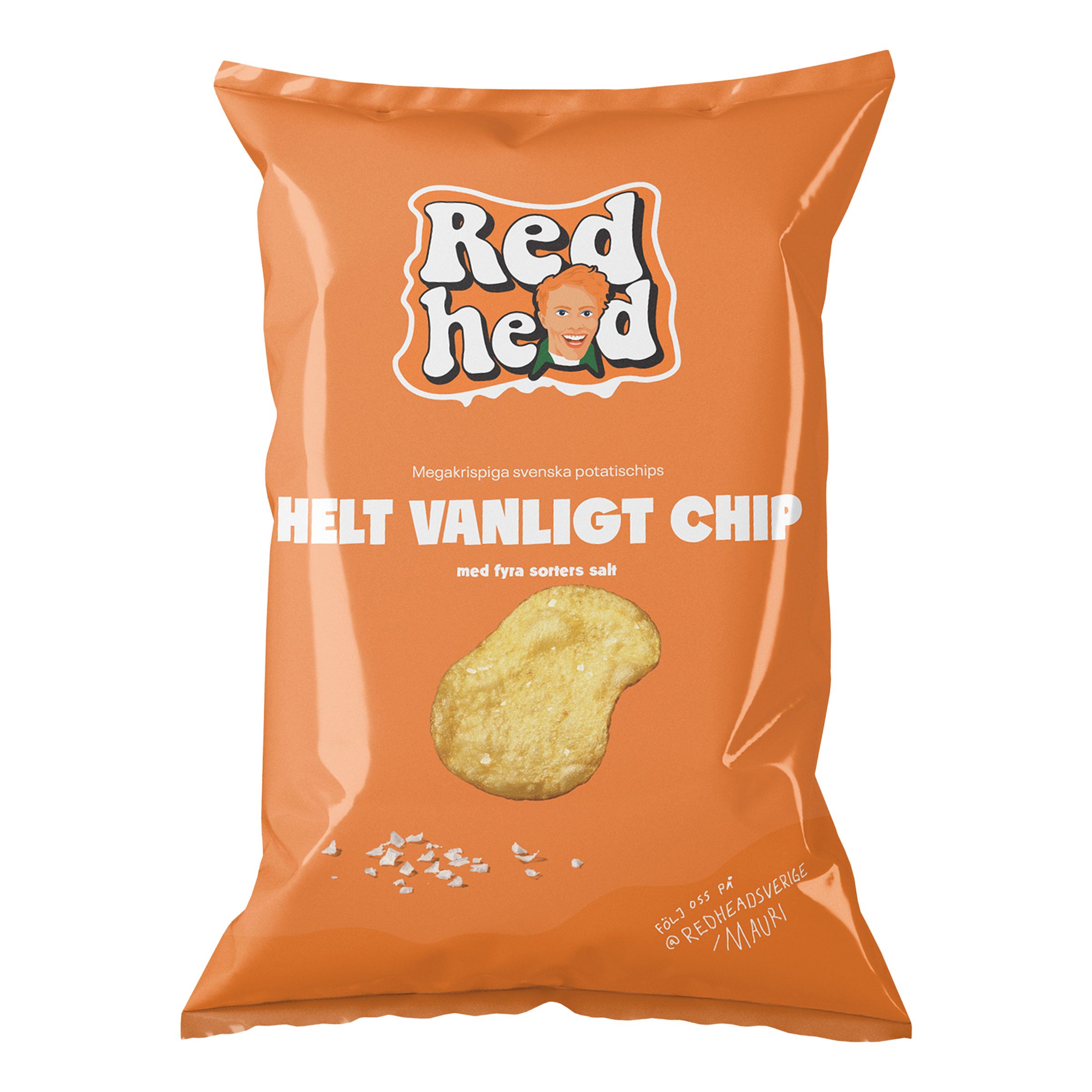 Redhead Chips Helt Vanligt Chip - 150 g | Hem - Godis & Läsk - Snacks - Chips | Pryloteket