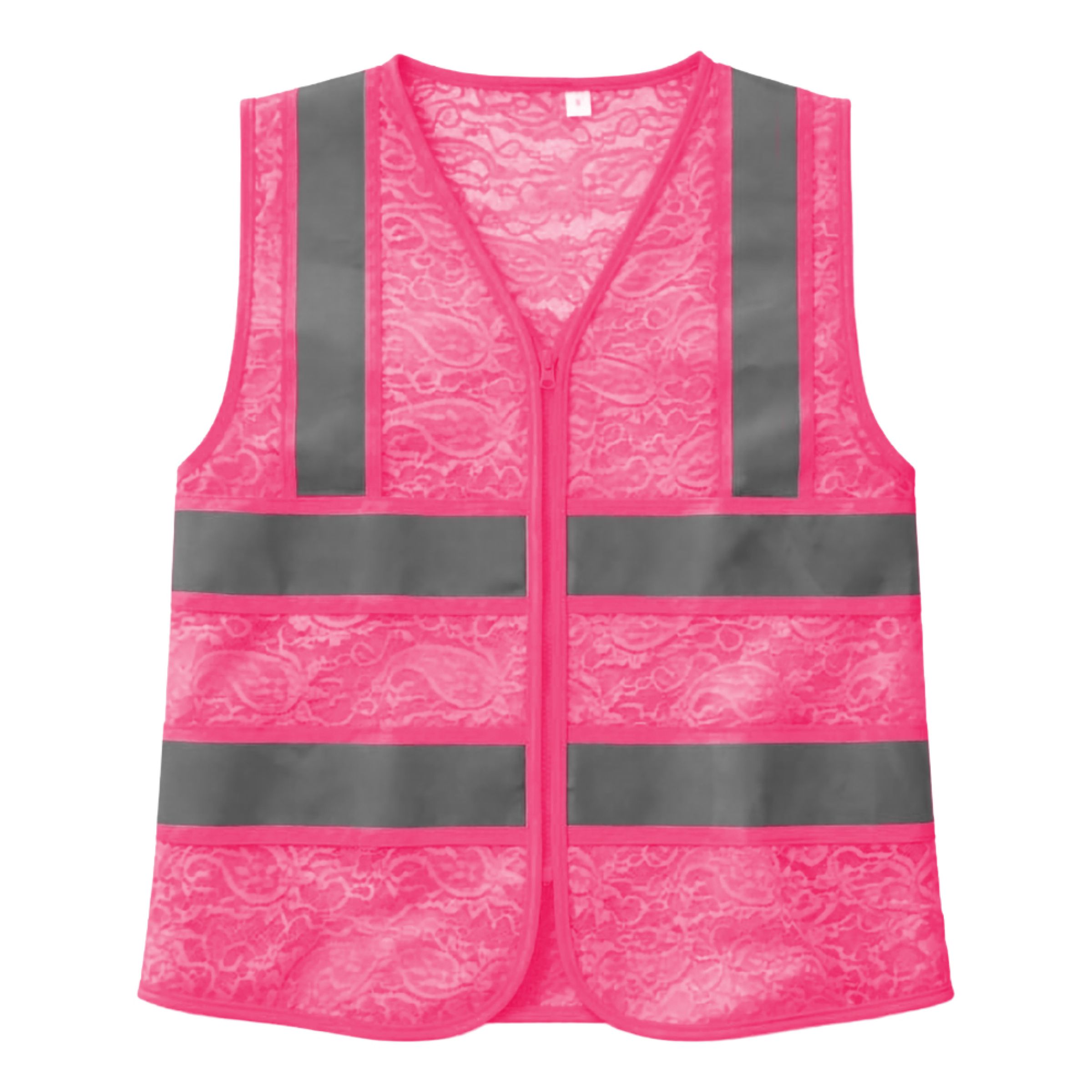 Reflexväst i Spets Neonrosa - Large | Hem - Teman - Färger - Rosa | Party Outlet