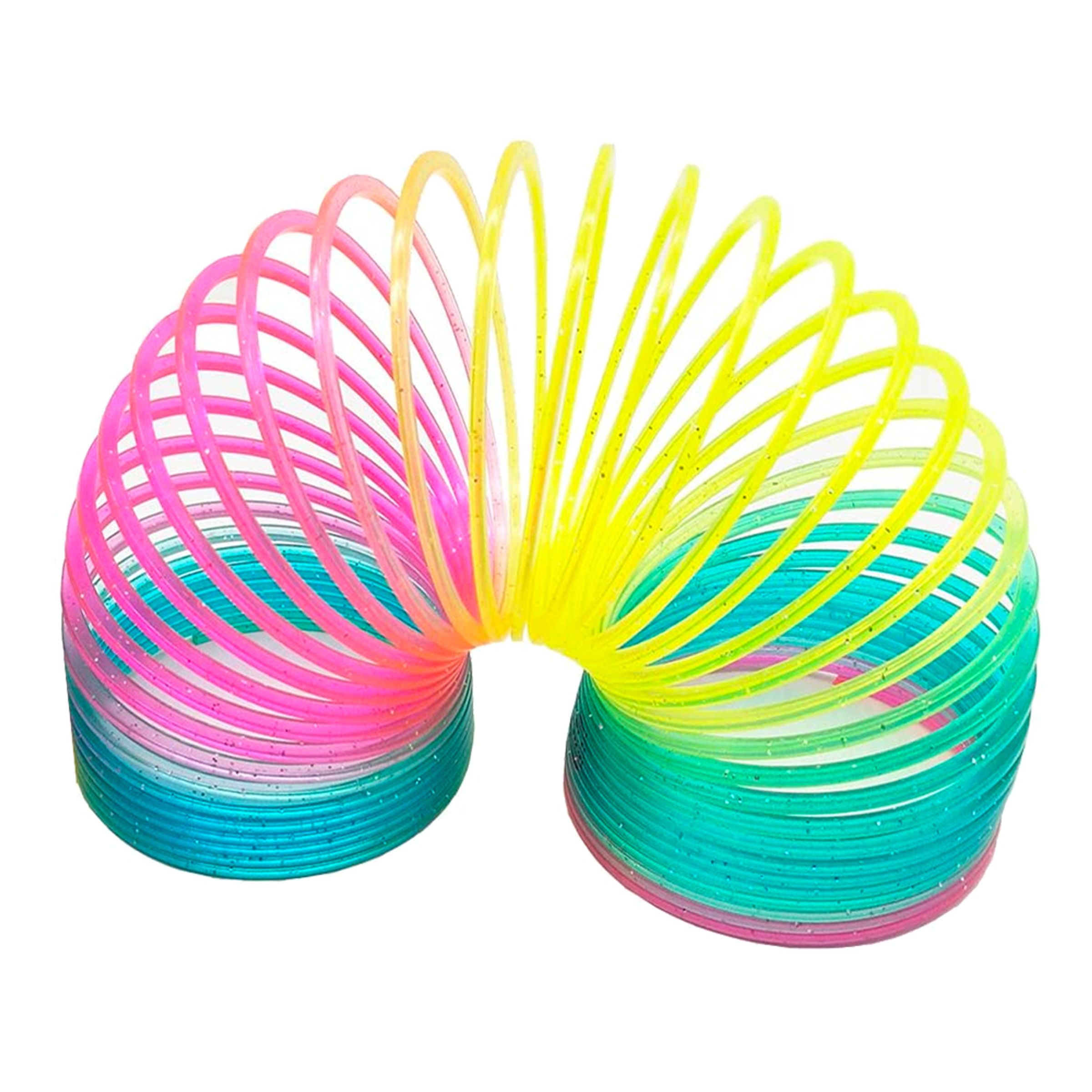 Regnbågsfärgad Slinky Glittrig