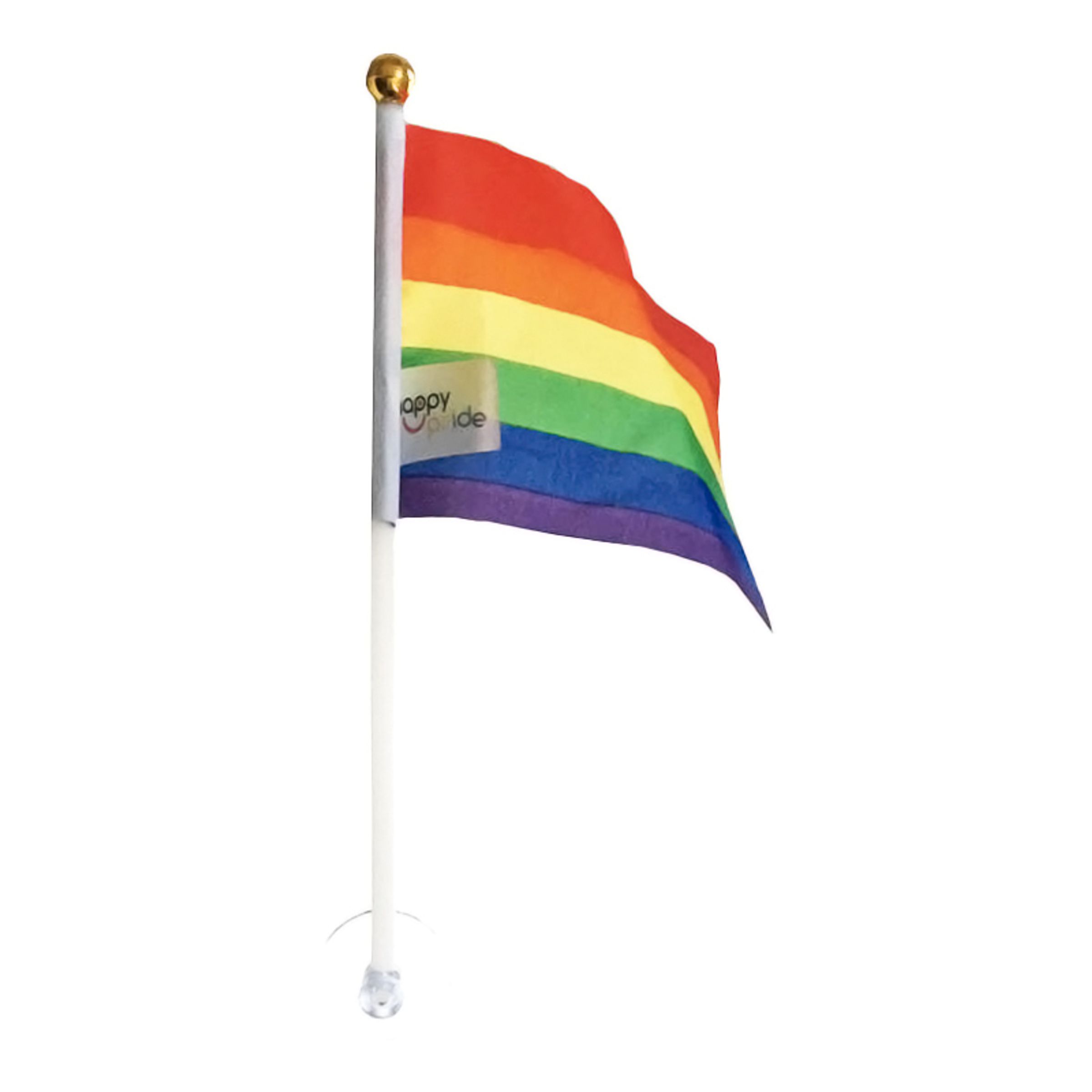 Läs mer om Prideflagga med Sugpropp - 2-pack