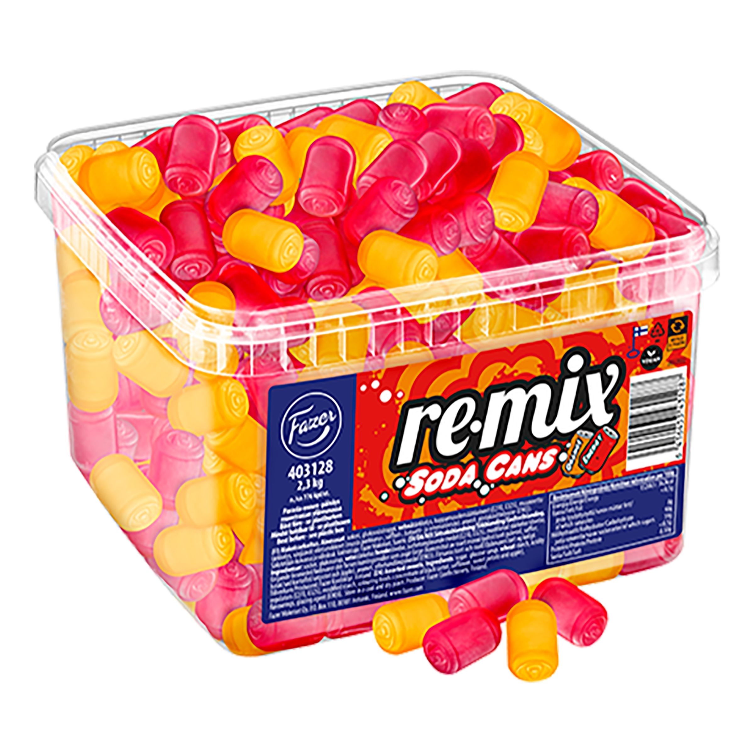 Läs mer om Remix Soda Cans Storpack - 2,3 kg
