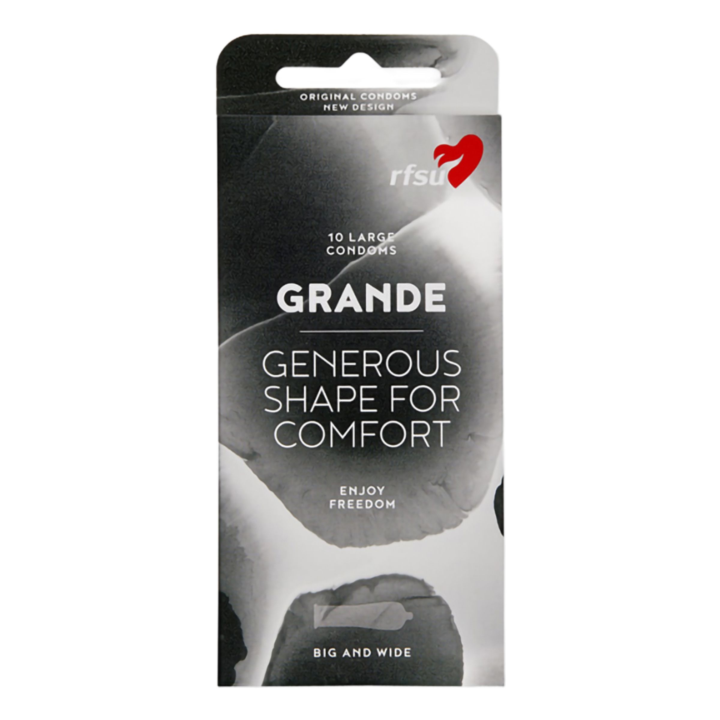 RFSU Grande Kondomer - 10-pack | Hem - Roliga Prylar - Sex & Lust | Maskeradspecialisten