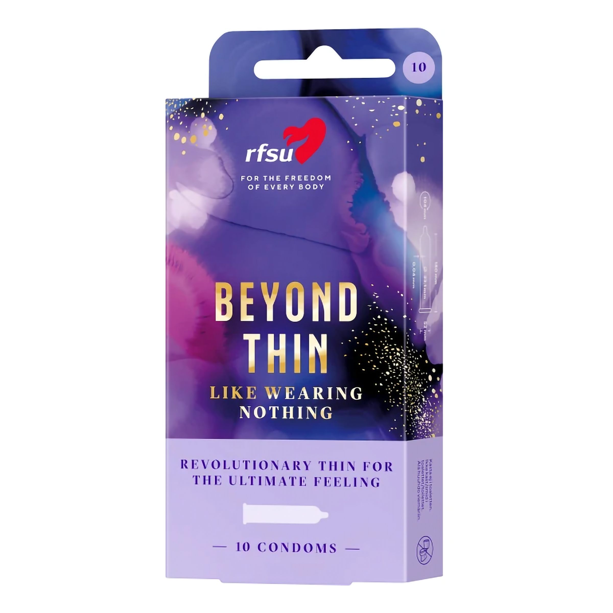 RFSU Paket Beyond Thin Kondomer - 10-pack | Hem - Roliga Prylar - Sex & Lust | Pryloteket