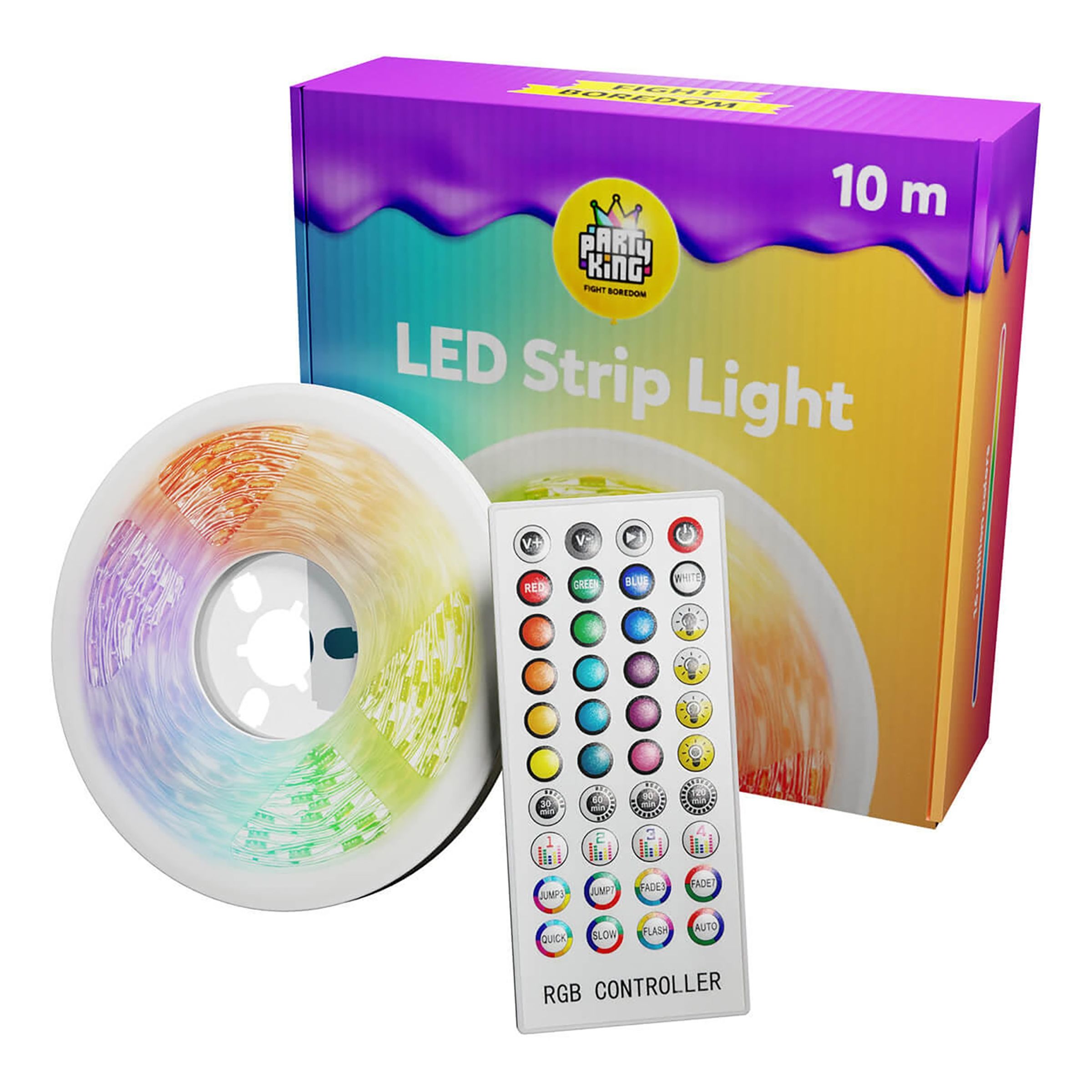 RGB LED Ljusslinga - 10 meter