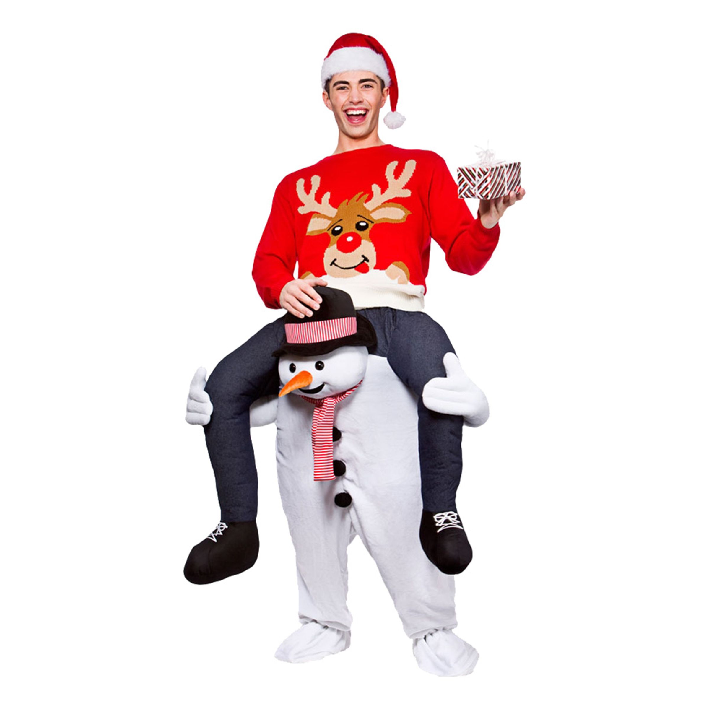 Carry Me Snögubbe Maskeraddräkt - One size | Hem - Teman - Högtider - Jul | Maskeradspecialisten