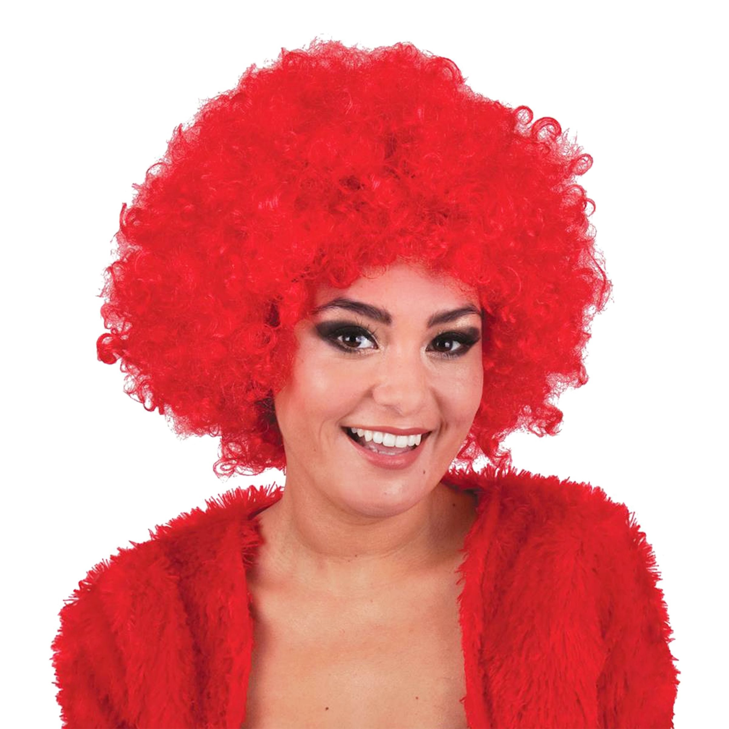 Röd Afroperuk - One size