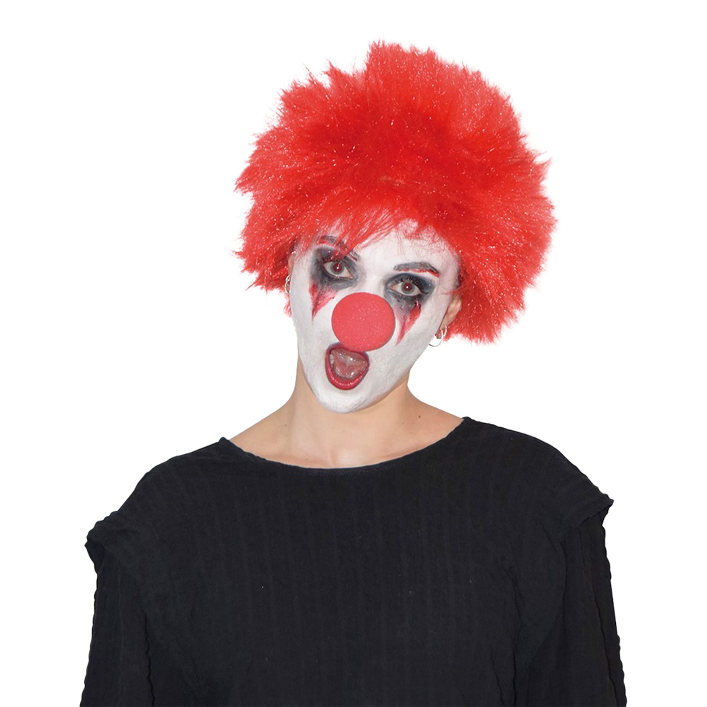 Röd Clown Peruk - One size