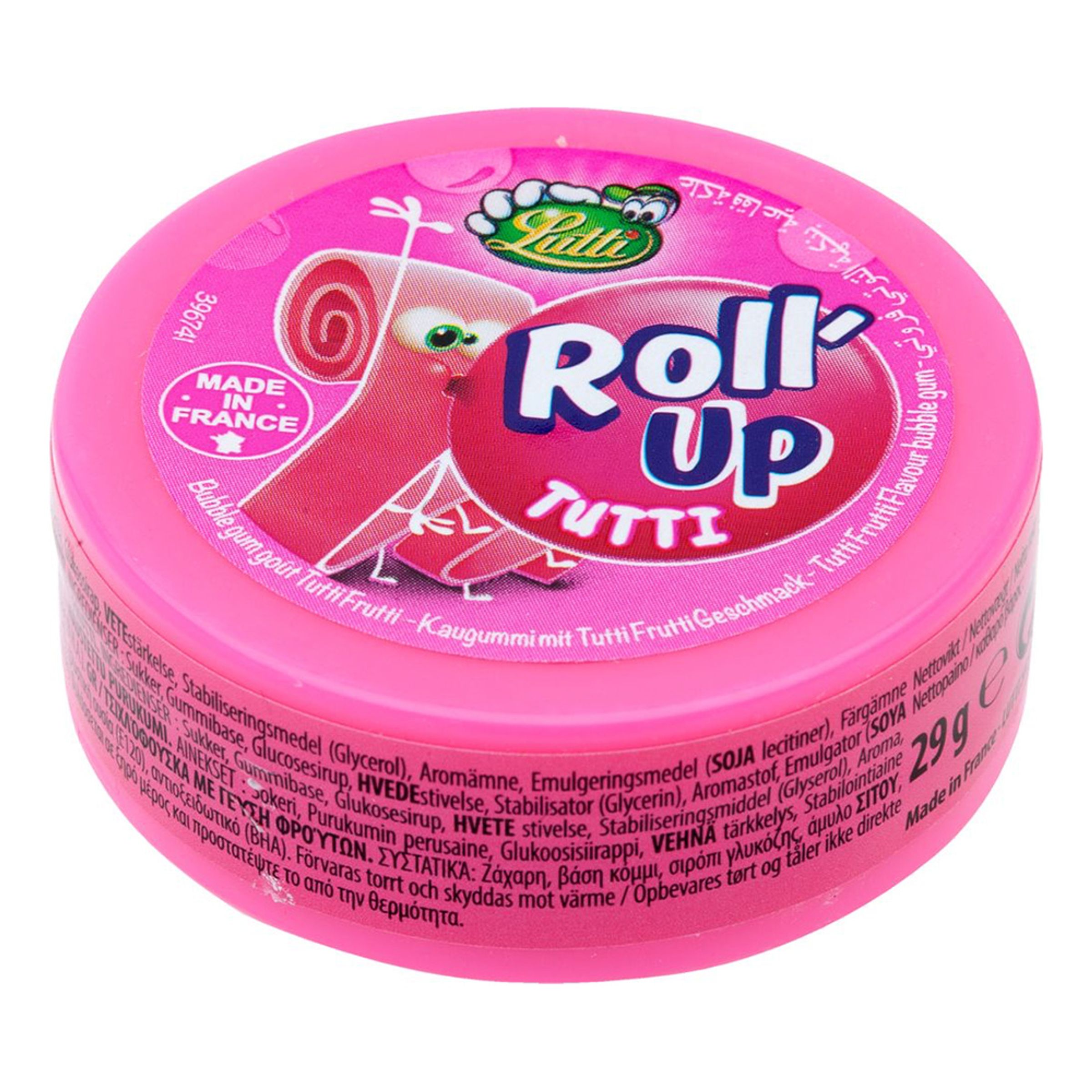 Roll Up Tutti Frutti Tuggummi - 1-pack