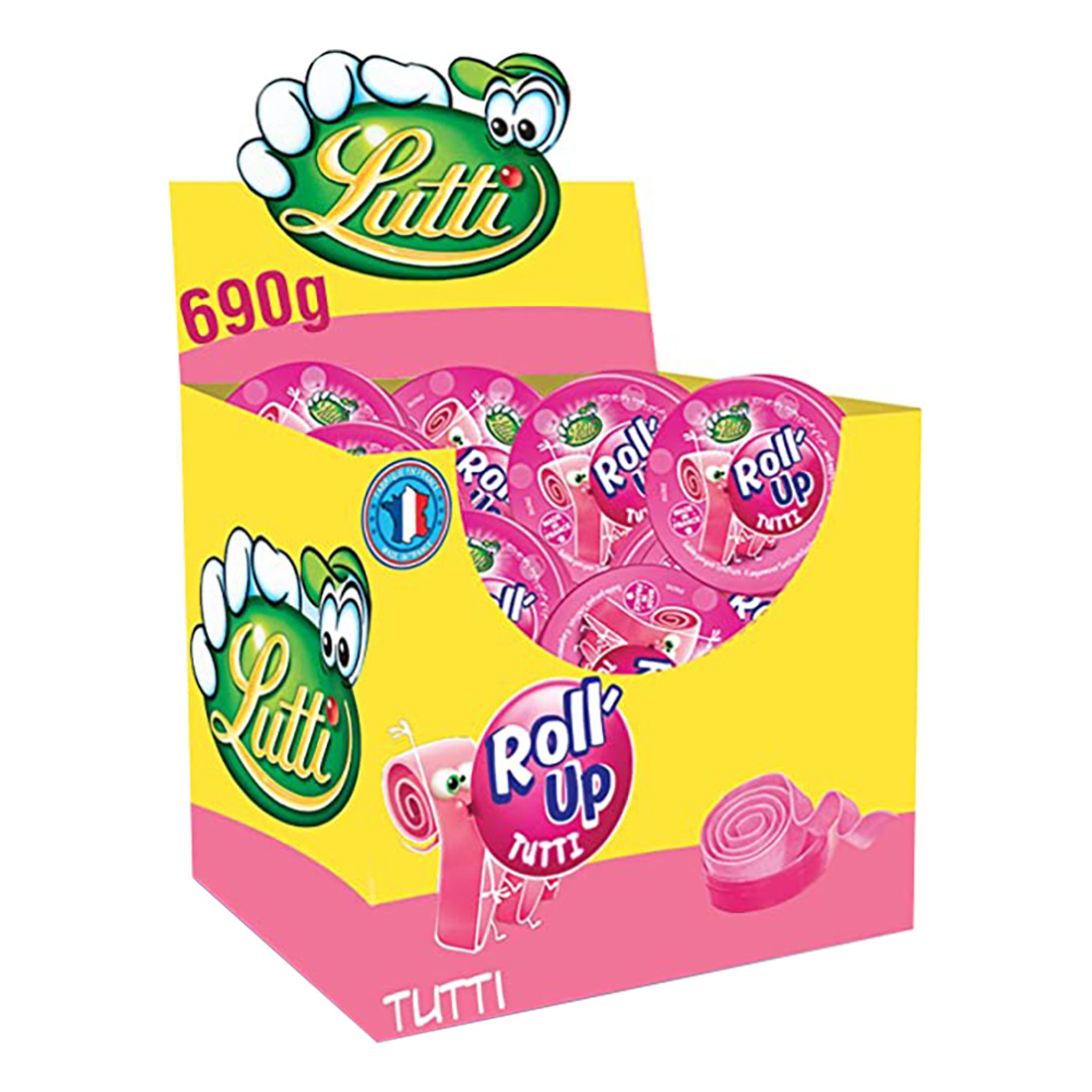 Läs mer om Roll Up Tutti Frutti Tuggummi - 24-pack
