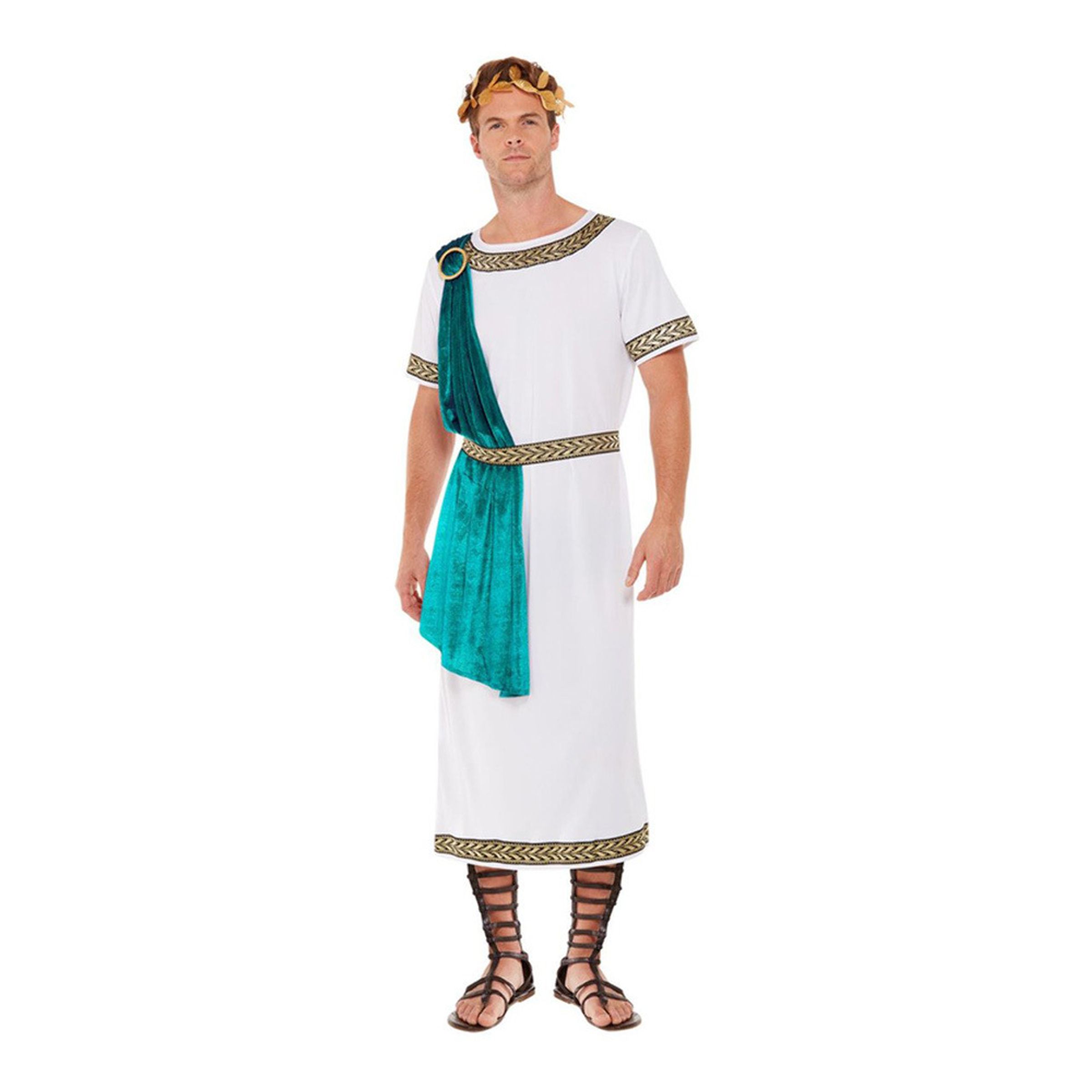 Läs mer om Romersk Kejsare Toga Deluxe Maskeraddräkt - Medium