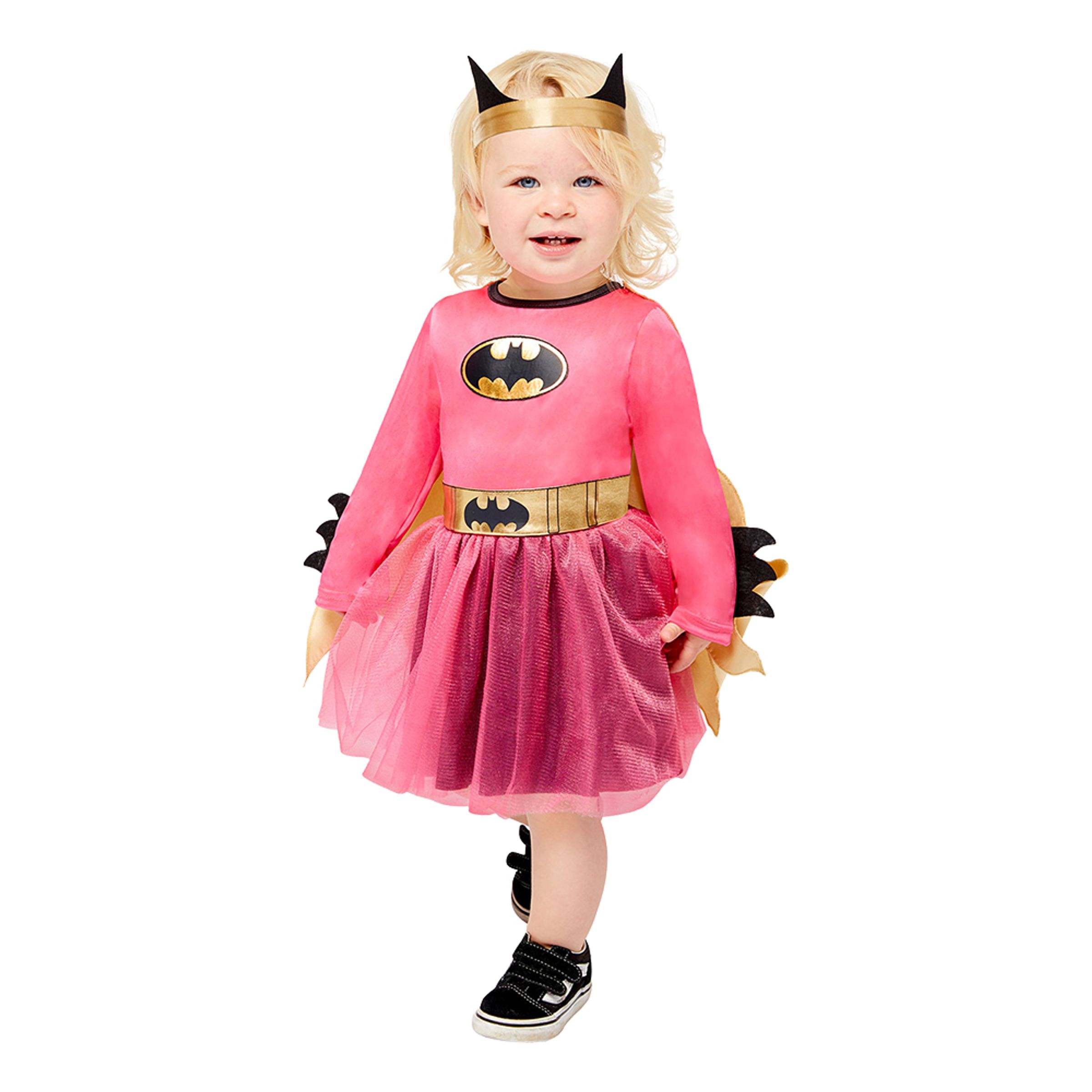 Läs mer om Rosa Batgirl Bebis Maskeraddräkt - 6-12 månader