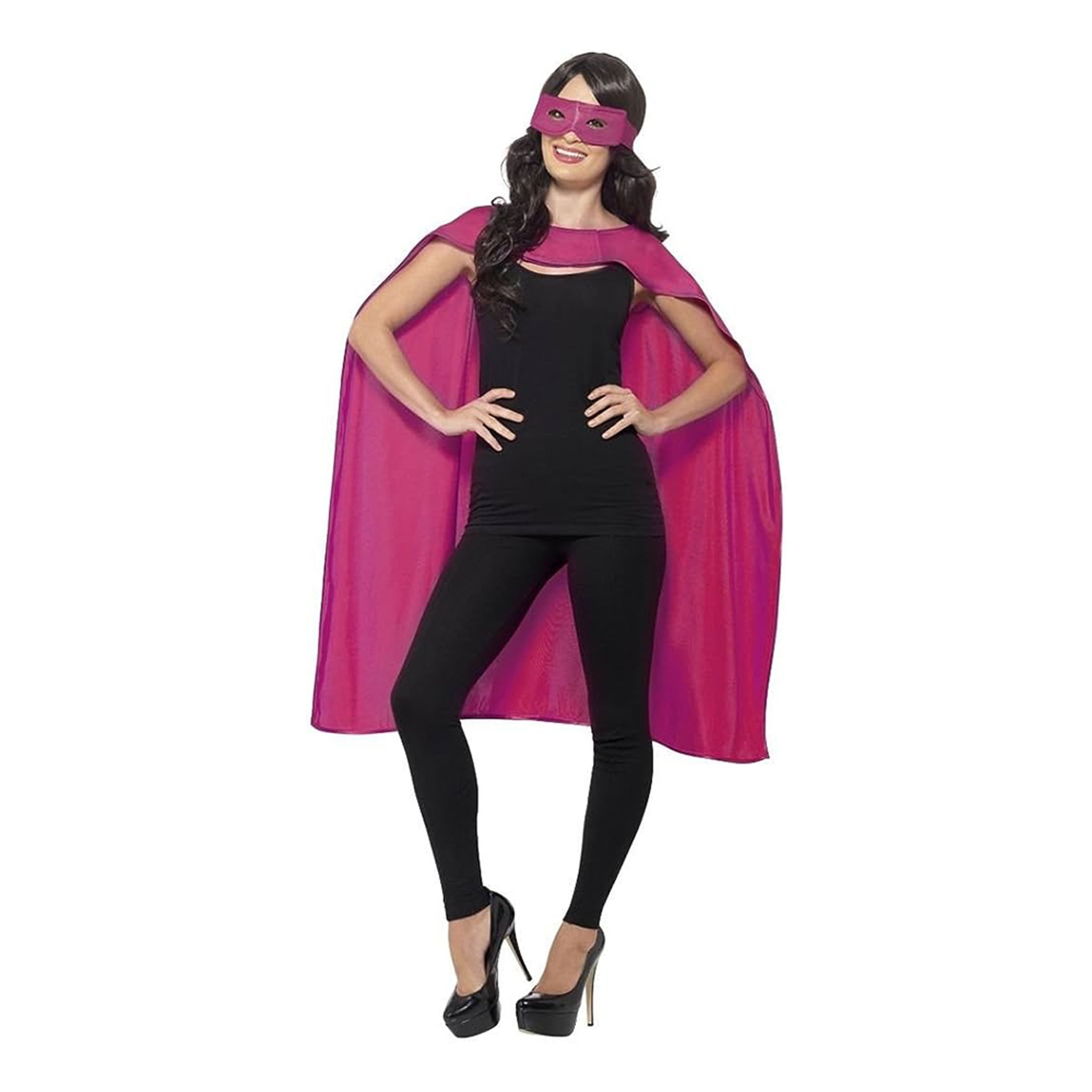 Rosa Superhjälte Kit Maskeraddräkt