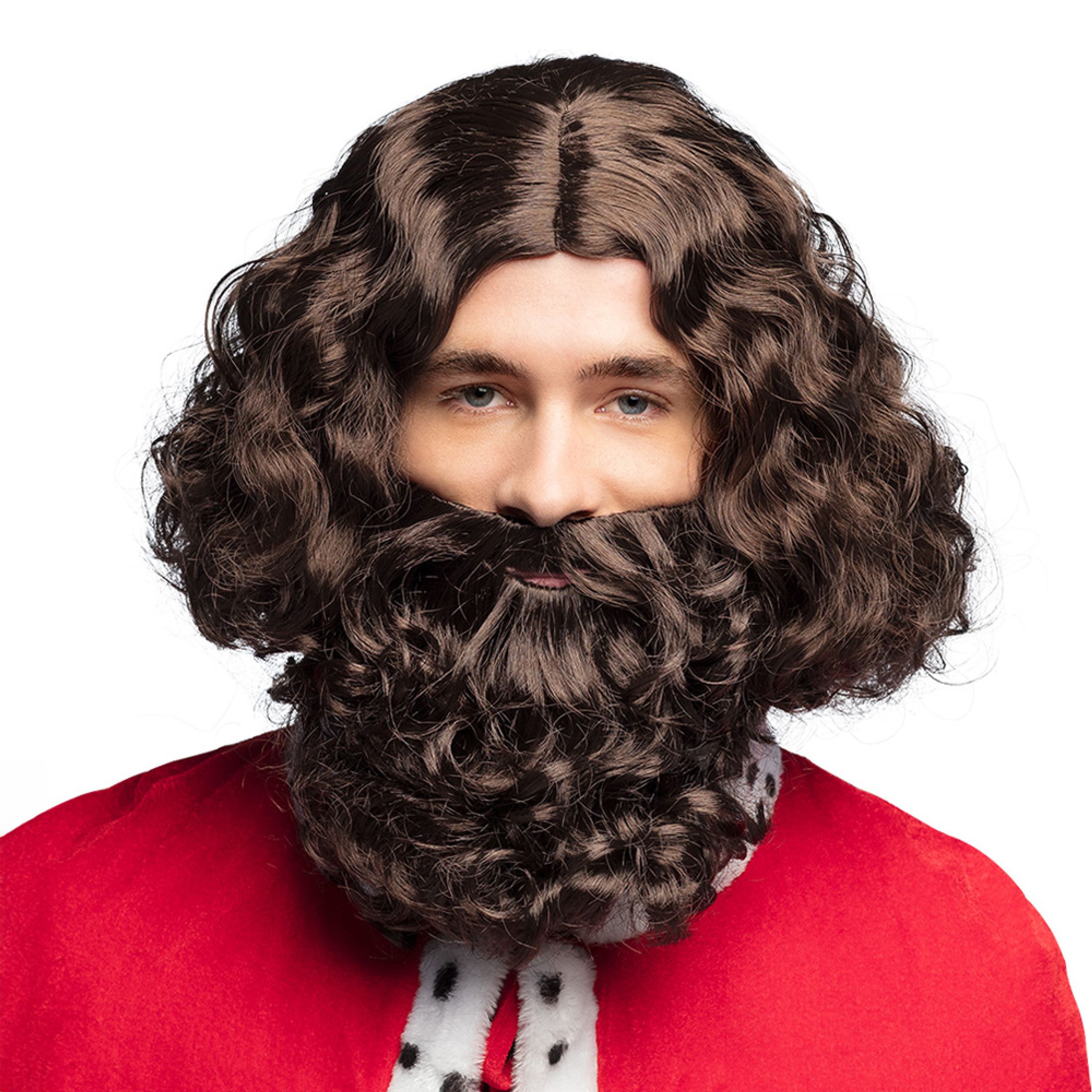 Royal Brun Peruk - One size | Hem - Maskerad - Peruker - Herrperuker | Pryloteket