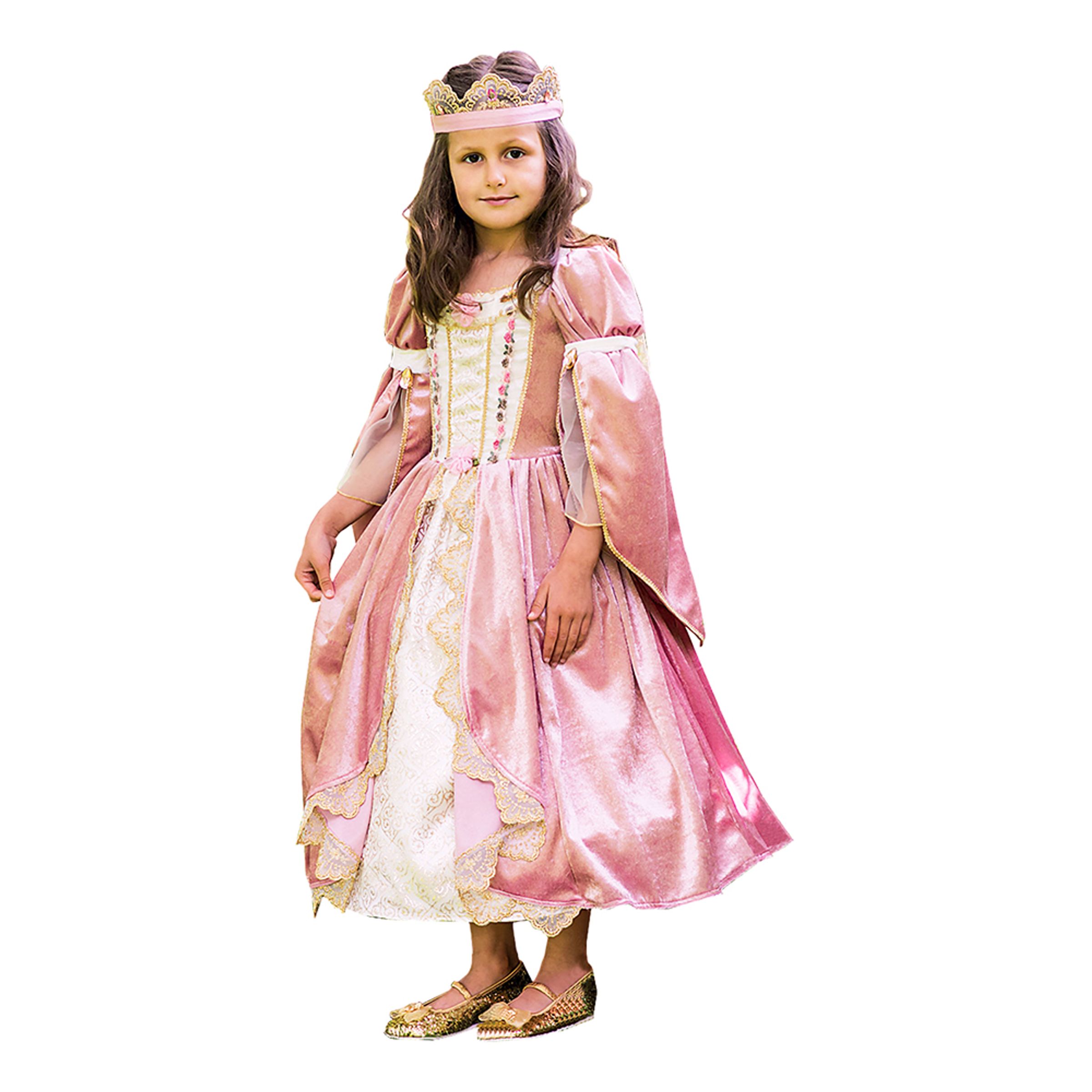 Läs mer om Royal Prinsessa Barn Maskeraddräkt - Small