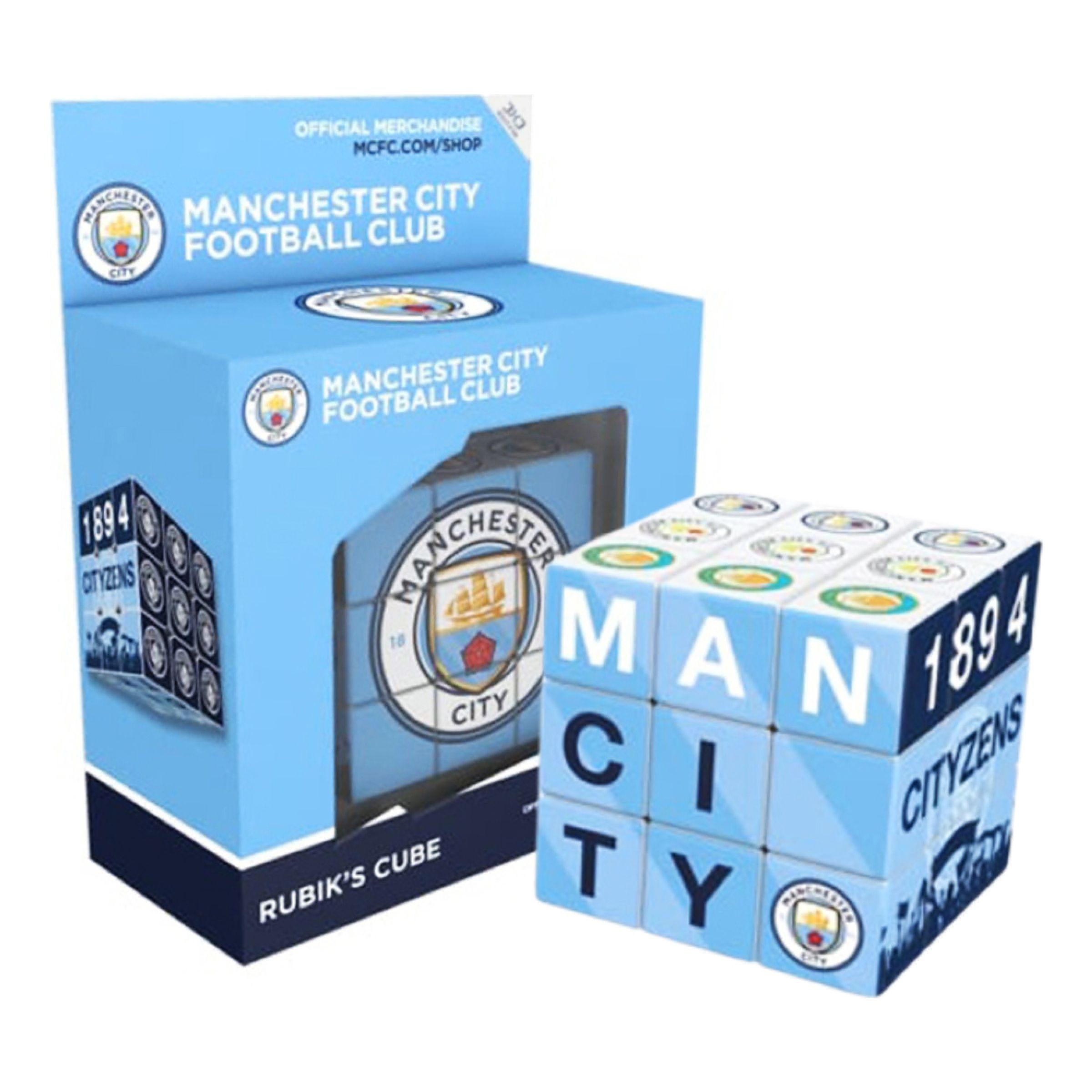 Rubiks Kub Manchester City | Hem - Roliga Prylar - Hobby & Fritid - Supporterprylar | Maskeradspecialisten