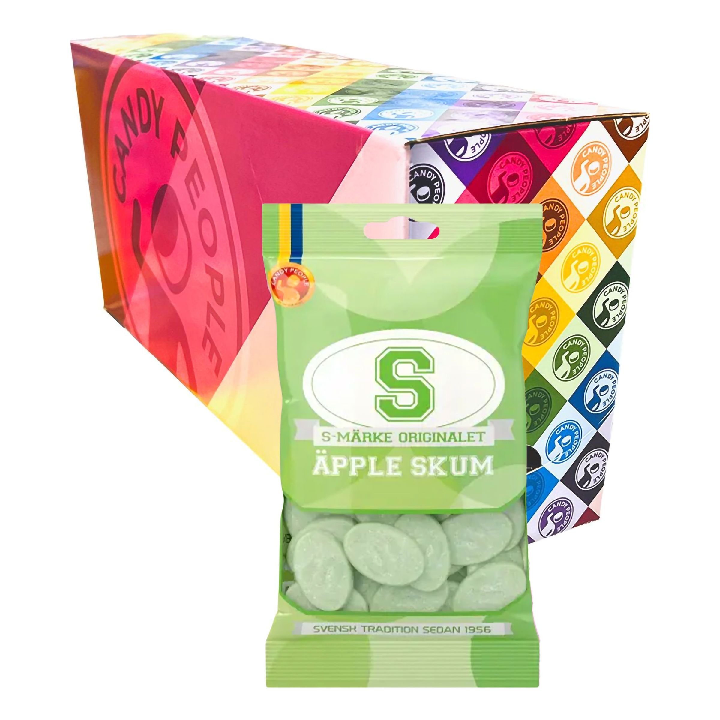S-Märke Äpple Skum Storpack - 14 x 70 g | Hem - Godis & Läsk - Godis - Skumgodis | Pryloteket