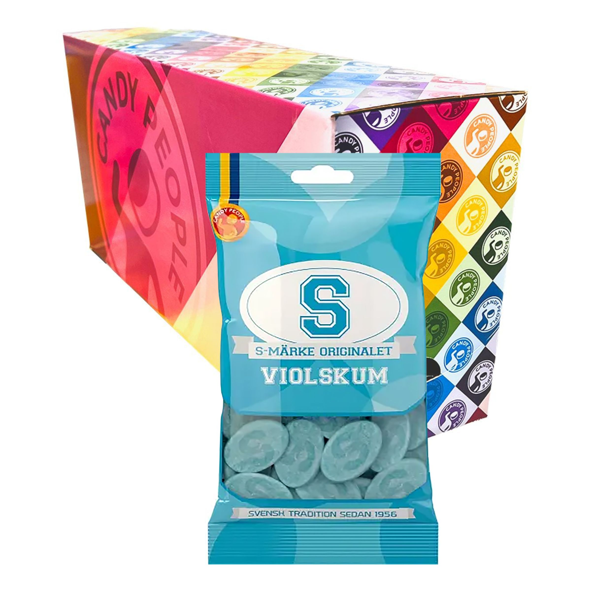 S-Märke Violskum - 14 x 70 gram | Hem - Godis & Läsk - Godis - Skumgodis | Pryloteket
