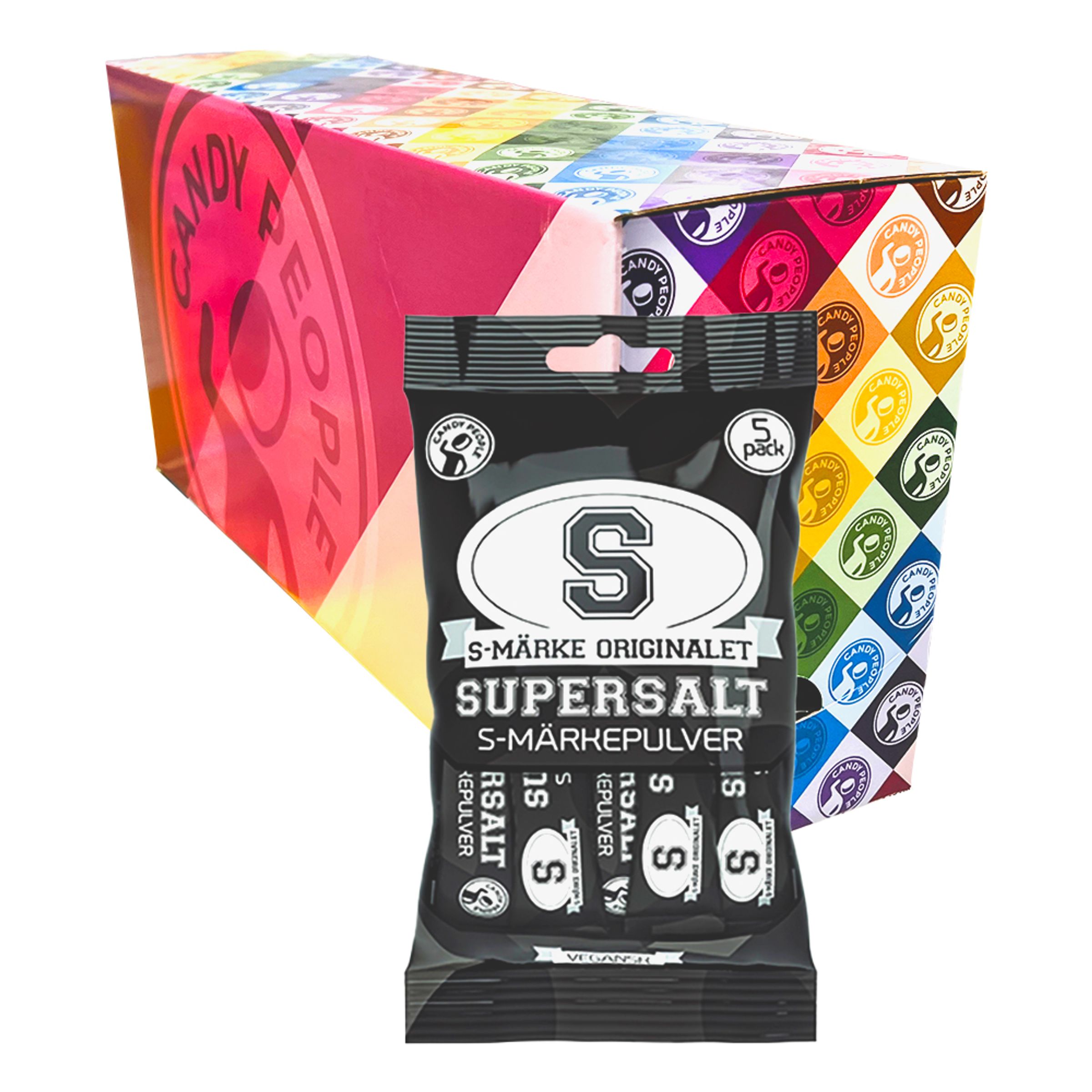 S-Märkepulver Supersalt Storpack - 20-pack | Hem//Godis & Läsk//Godis//Lakrits | PartyOutlet