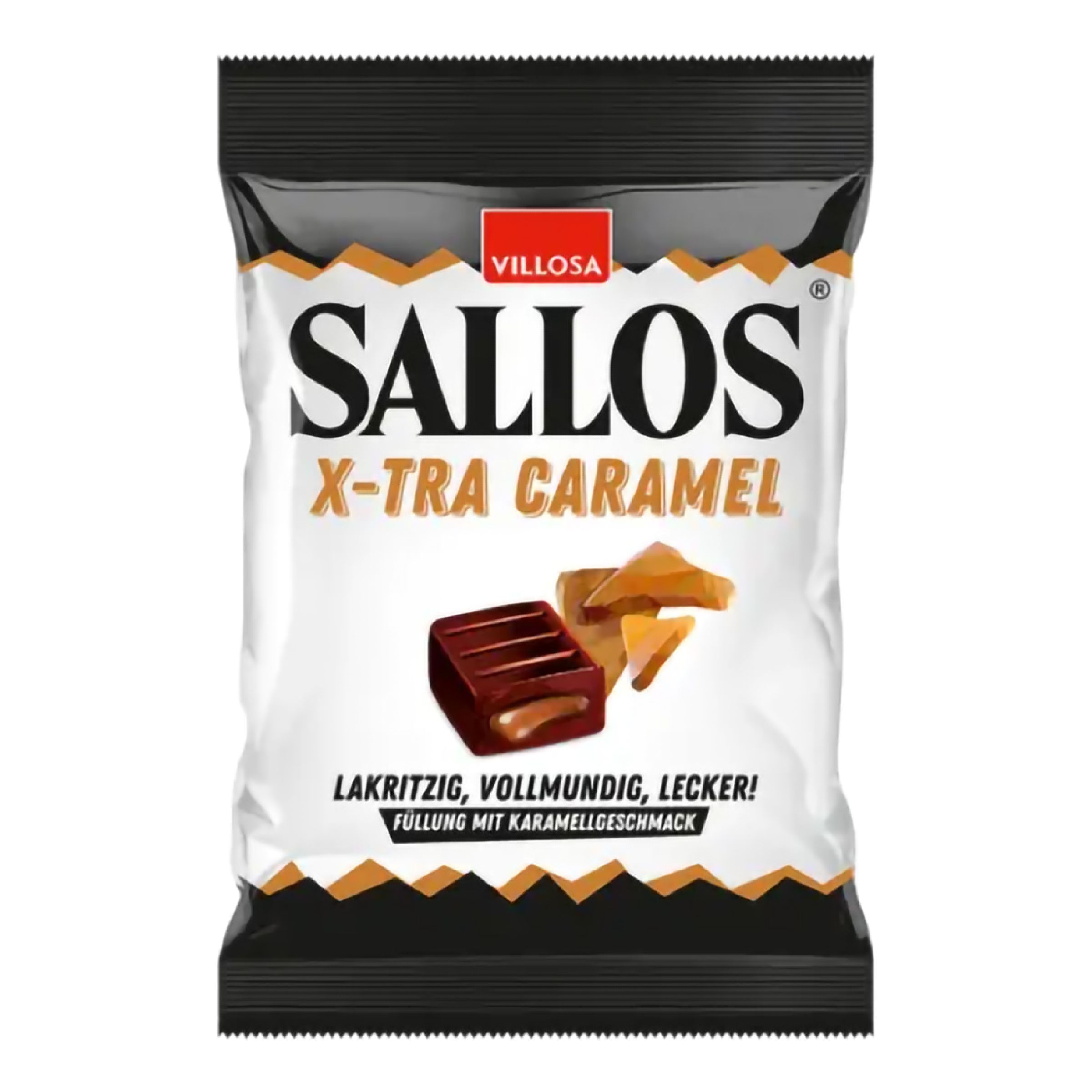 Sallos X-Tra Caramel - 135 g | Hem - Godis & Läsk - Godis - Lakrits | Maskeradspecialisten