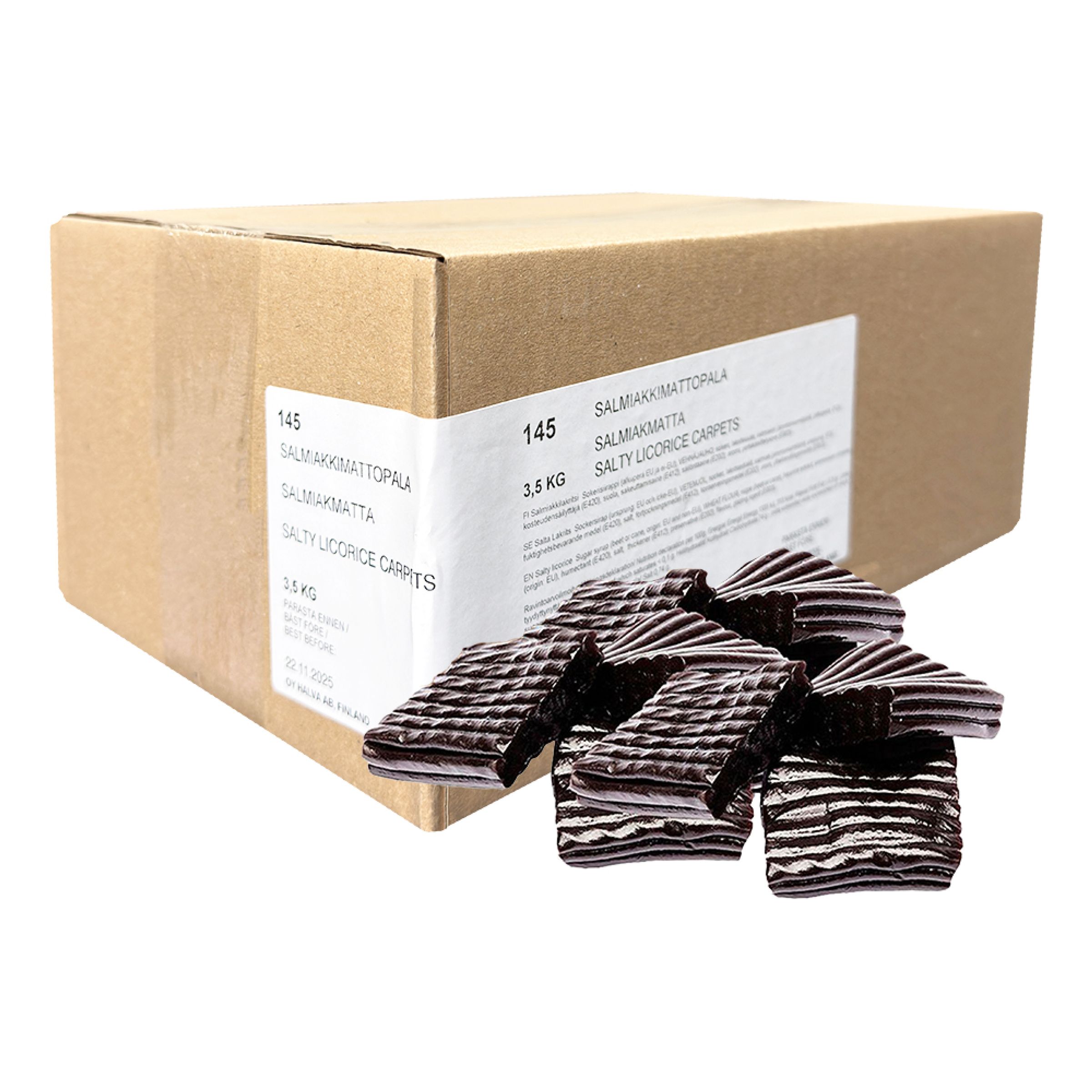 Salmiak Matta Storpack - 3,5 kg | Hem - Godis & Läsk - Godis - Lakrits | Maskeradspecialisten